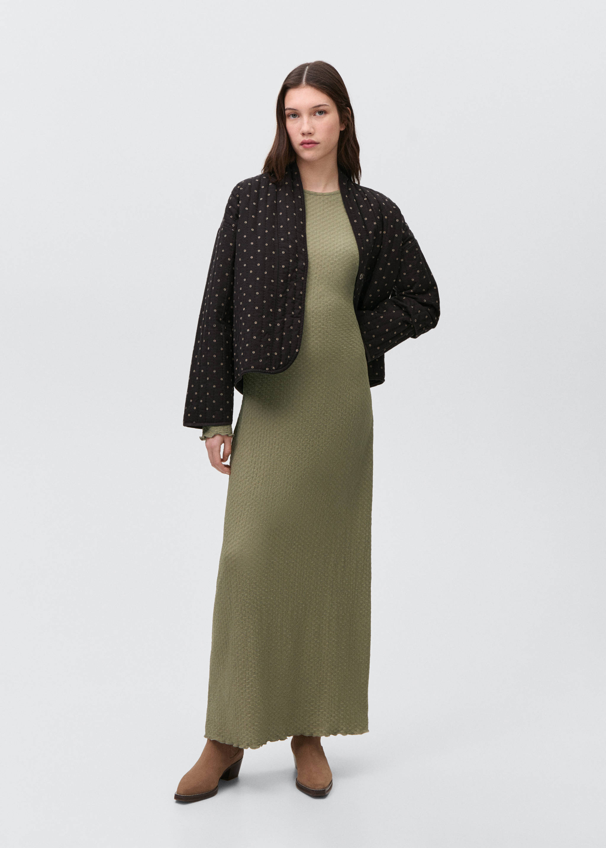 Long textured dress - General plane