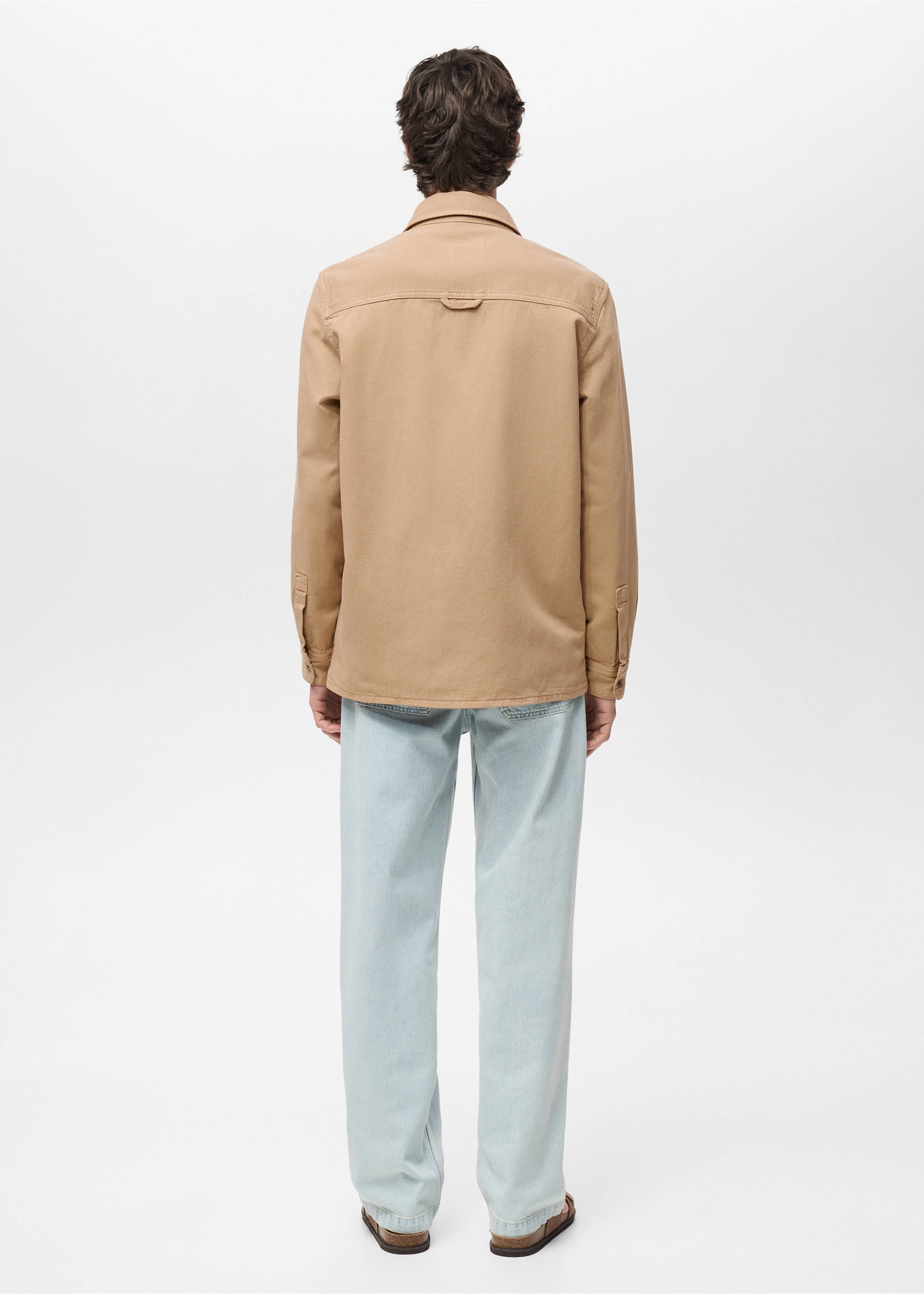 Pantalon coton regular-fit - Verso de l’article, Beige. Ref: 87094408-00.