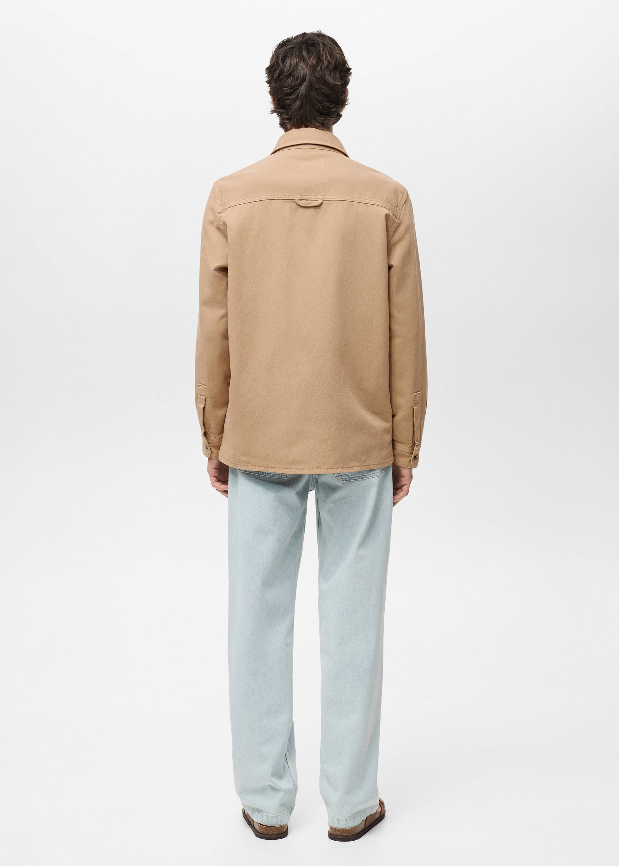 Pantalons cotó regular fit - Revers de l'article