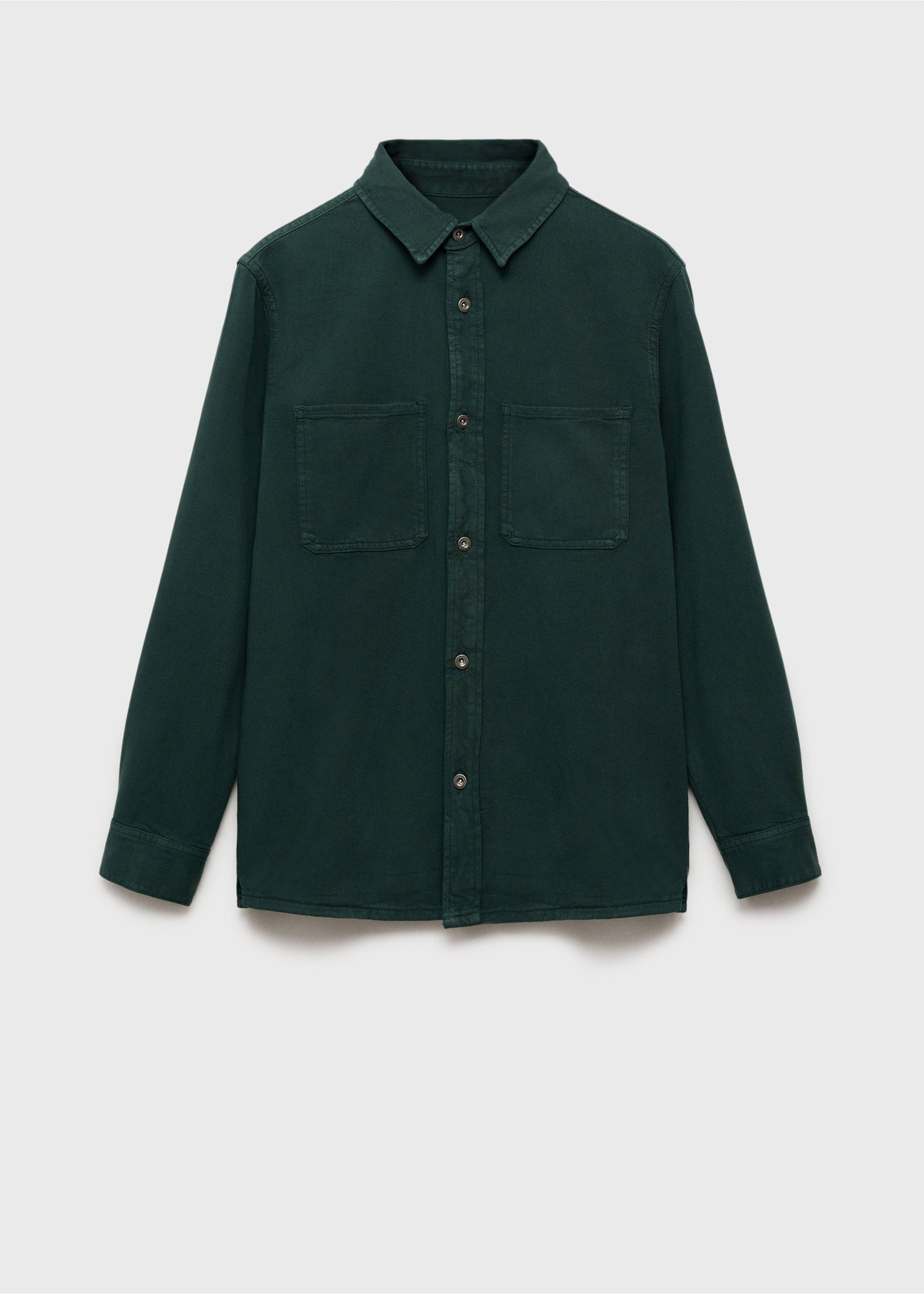 Pantalons cotó regular fit - Article sense model, Verd fosc. Ref: 87094408-00.