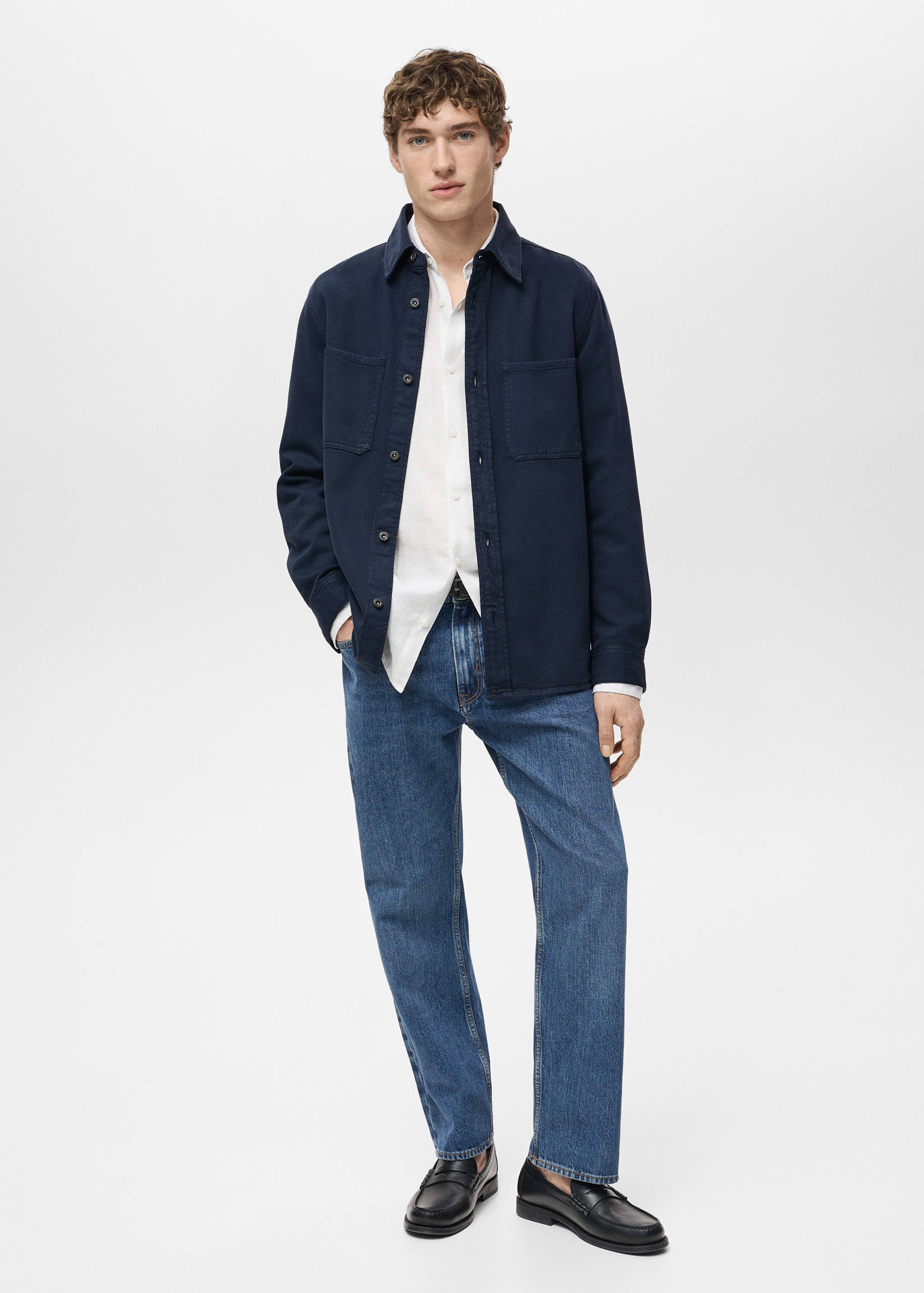 Pantalons cotó regular fit - Pla general