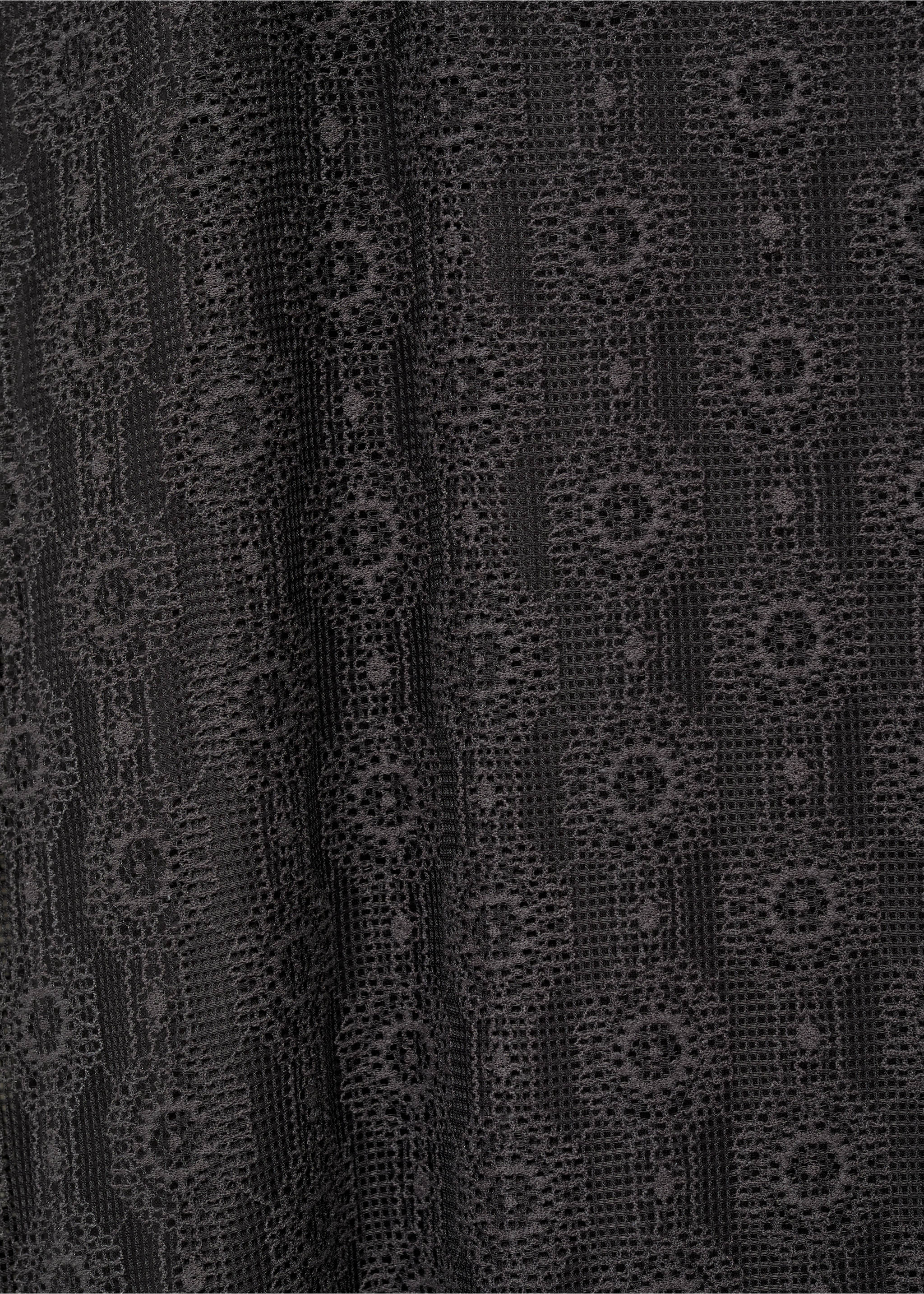 Vestido largo encaje - Detalle del artículo 0, Gris antracita. Ref: 87094412-00.
