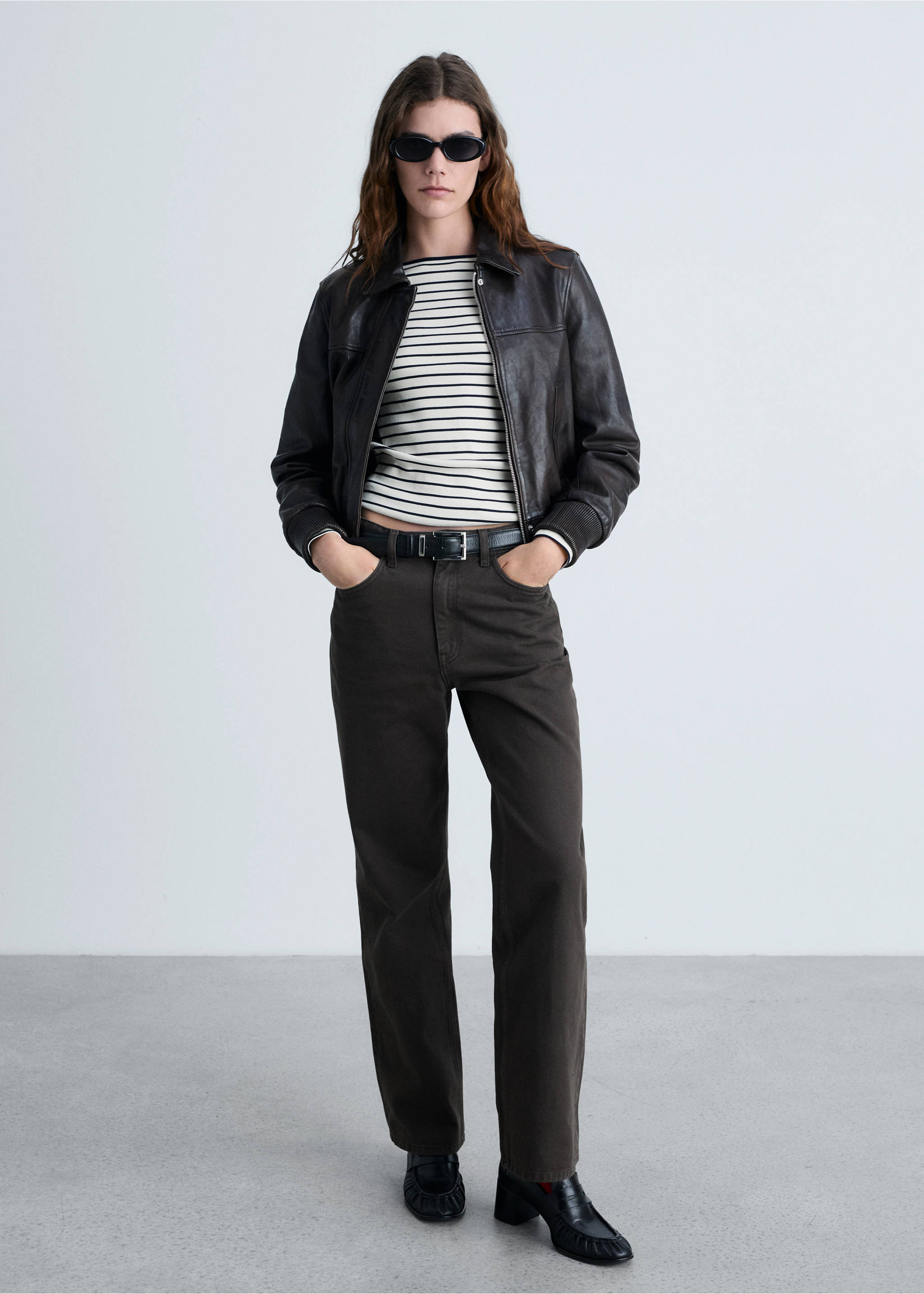 Striped boat-neck t-shirt - General plane, Off White. Ref: 87094416-00.