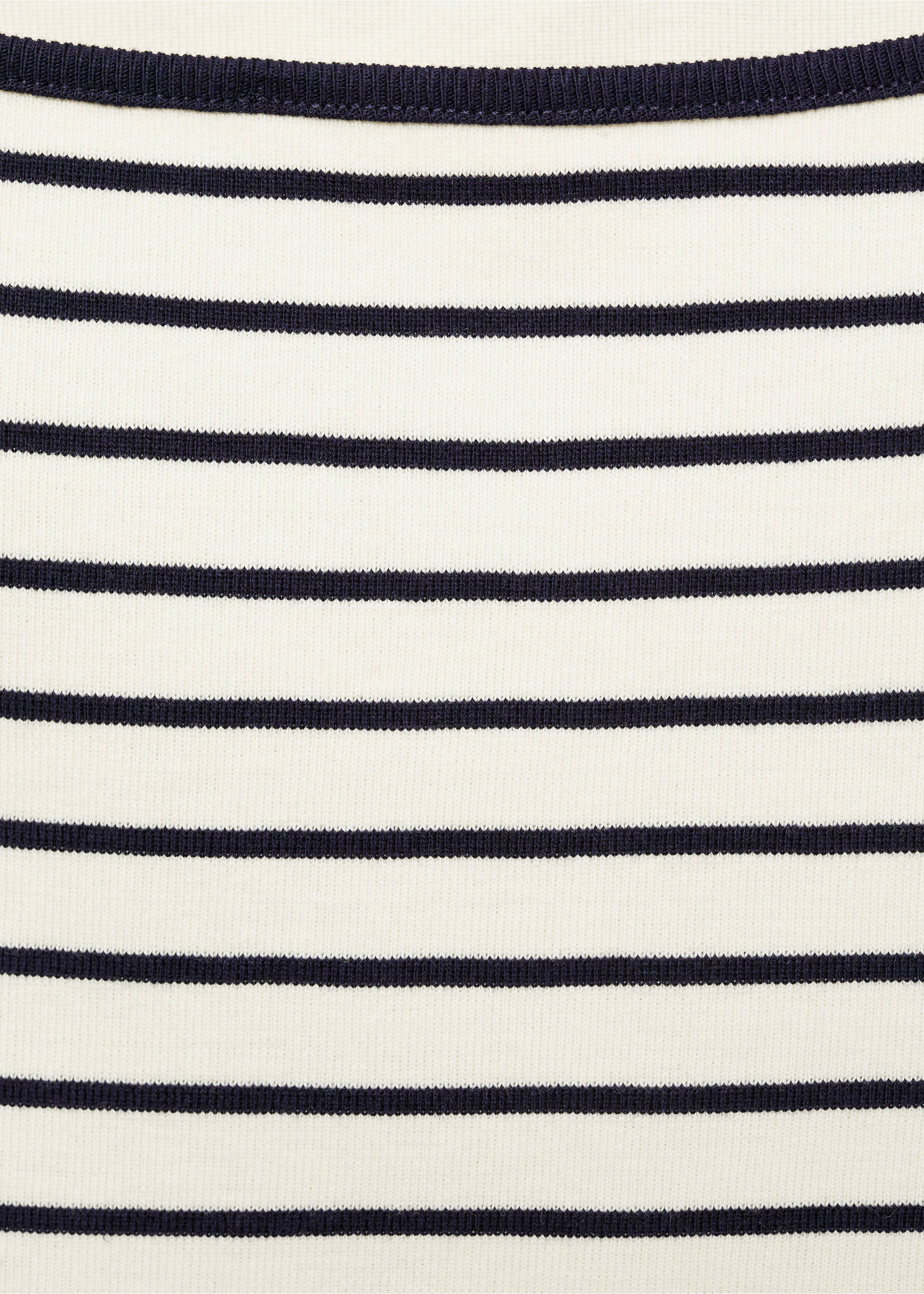 Striped boat-neck t-shirt - Details of the article 8, Off White. Ref: 87094416-00.