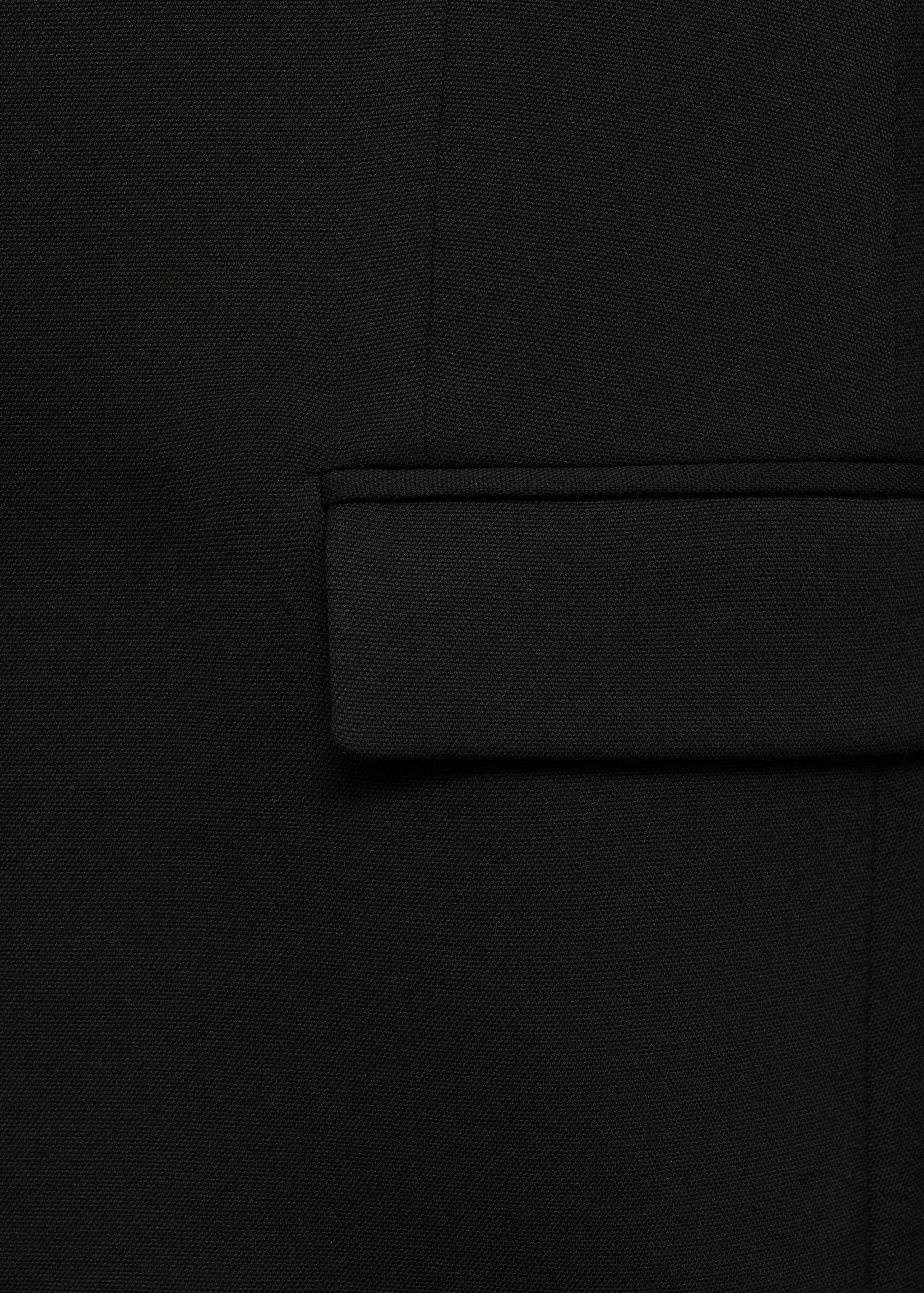 Rak kavaj med knappar - Detaljer om artikeln 0