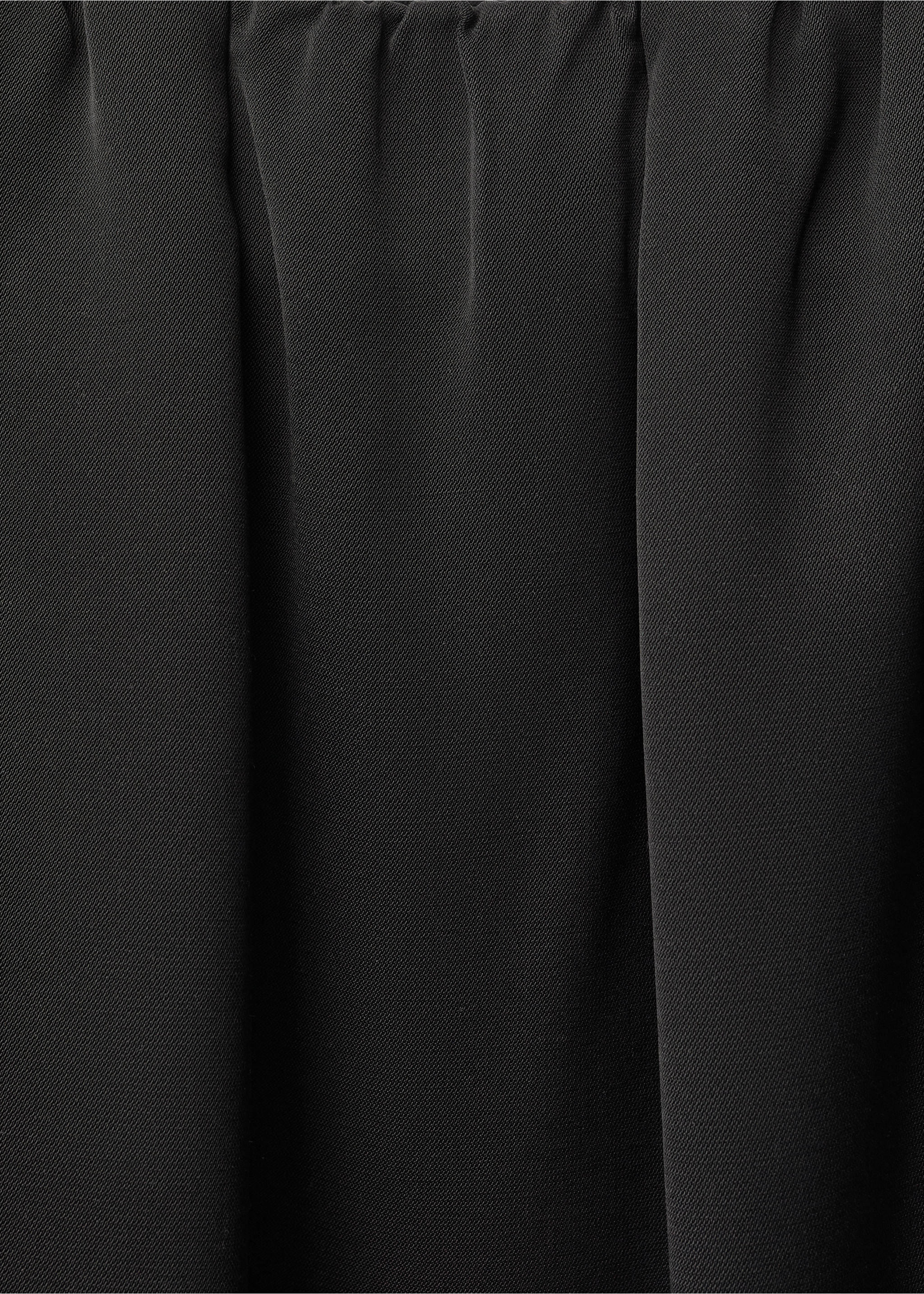 Falda fruncida recta - Detalle del artículo 0, Negro. Ref: 87094423-00.