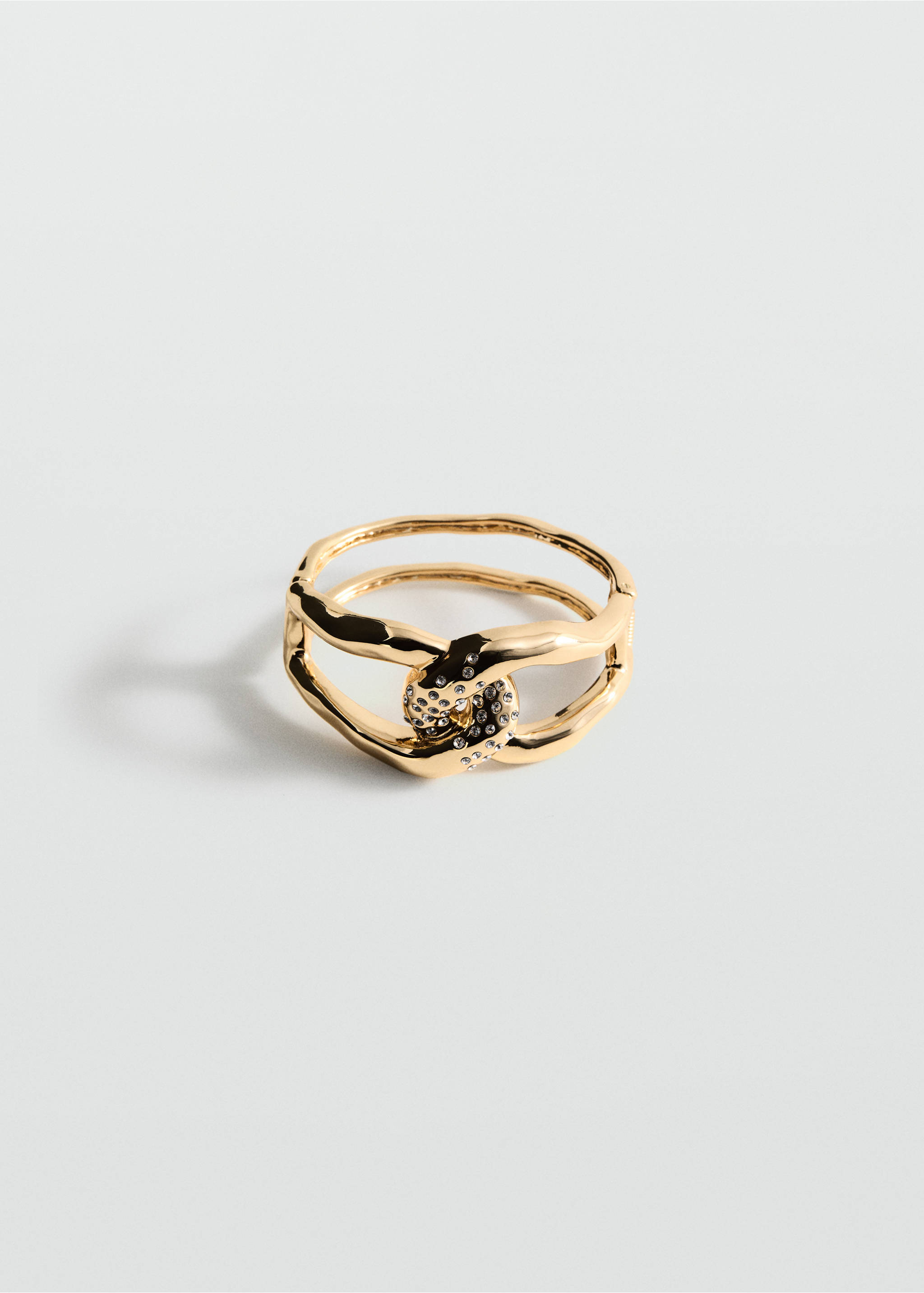Shiny intertwined bracelet - Article without model, Gold. Ref: 87094425-00.
