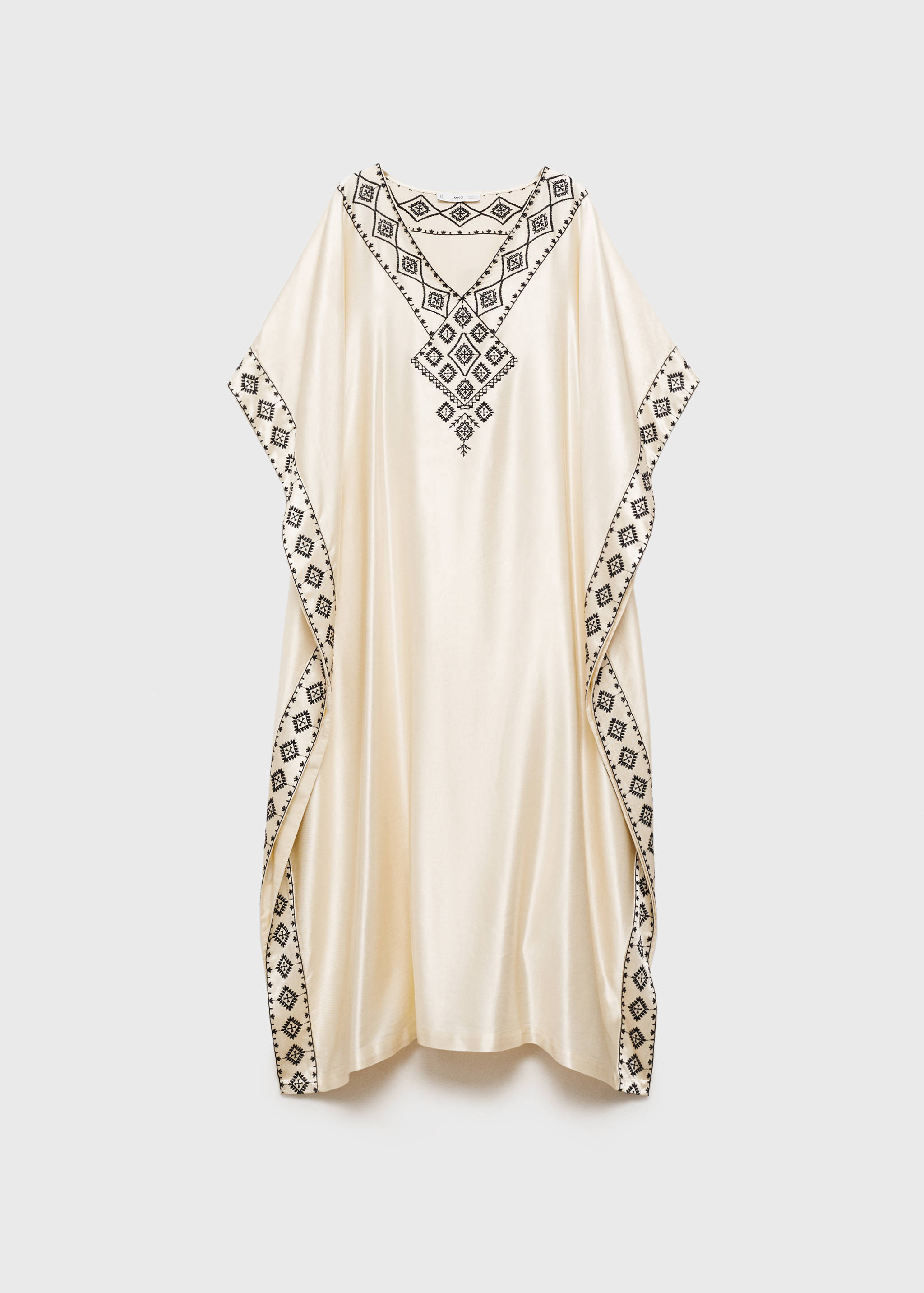 Caftan satiné brodé - Article sans modèle