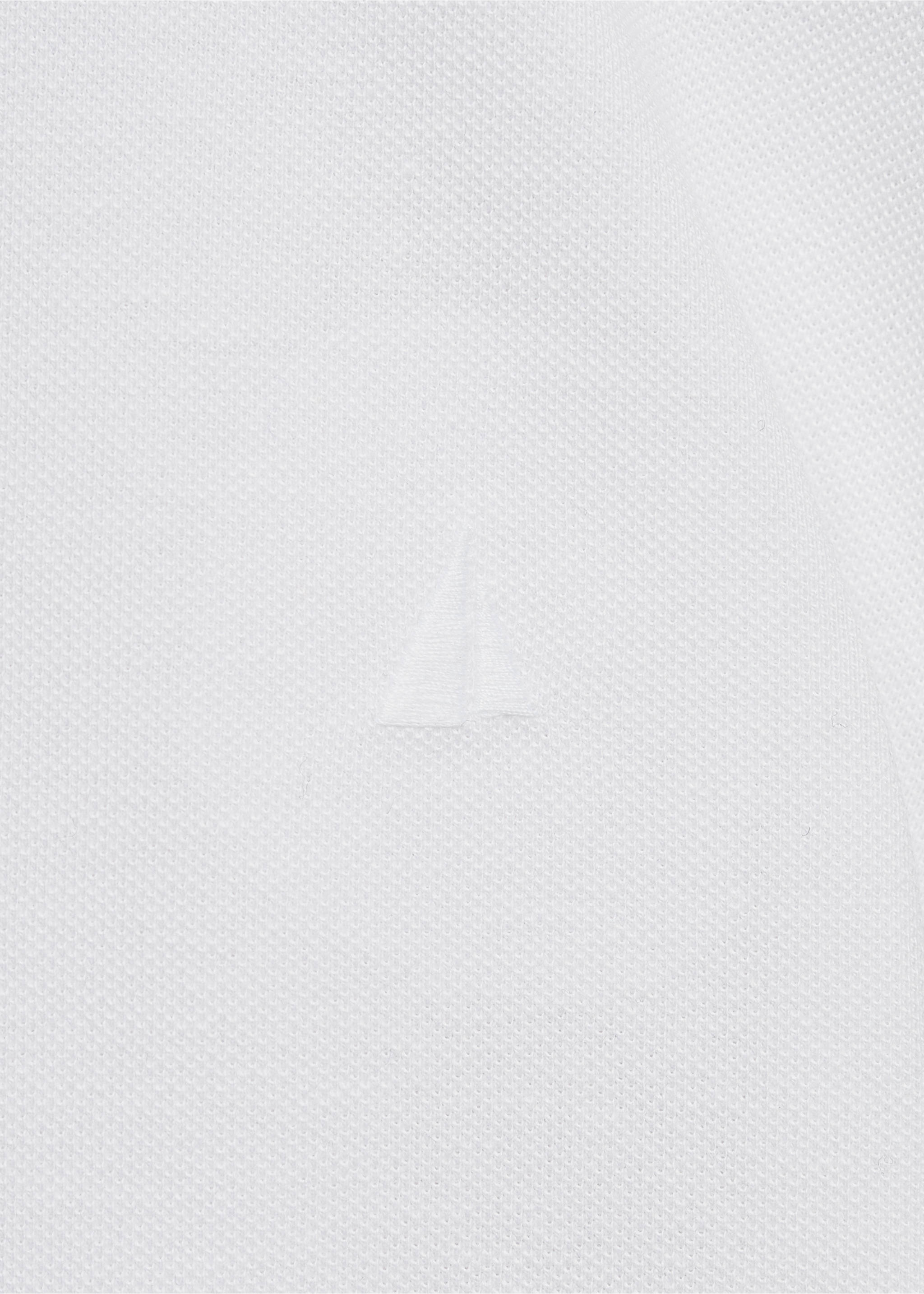 Poloshirt mit Mao-Kragen - Detail des Artikels 0, Cremeweiß. Ref: 87094779-00.