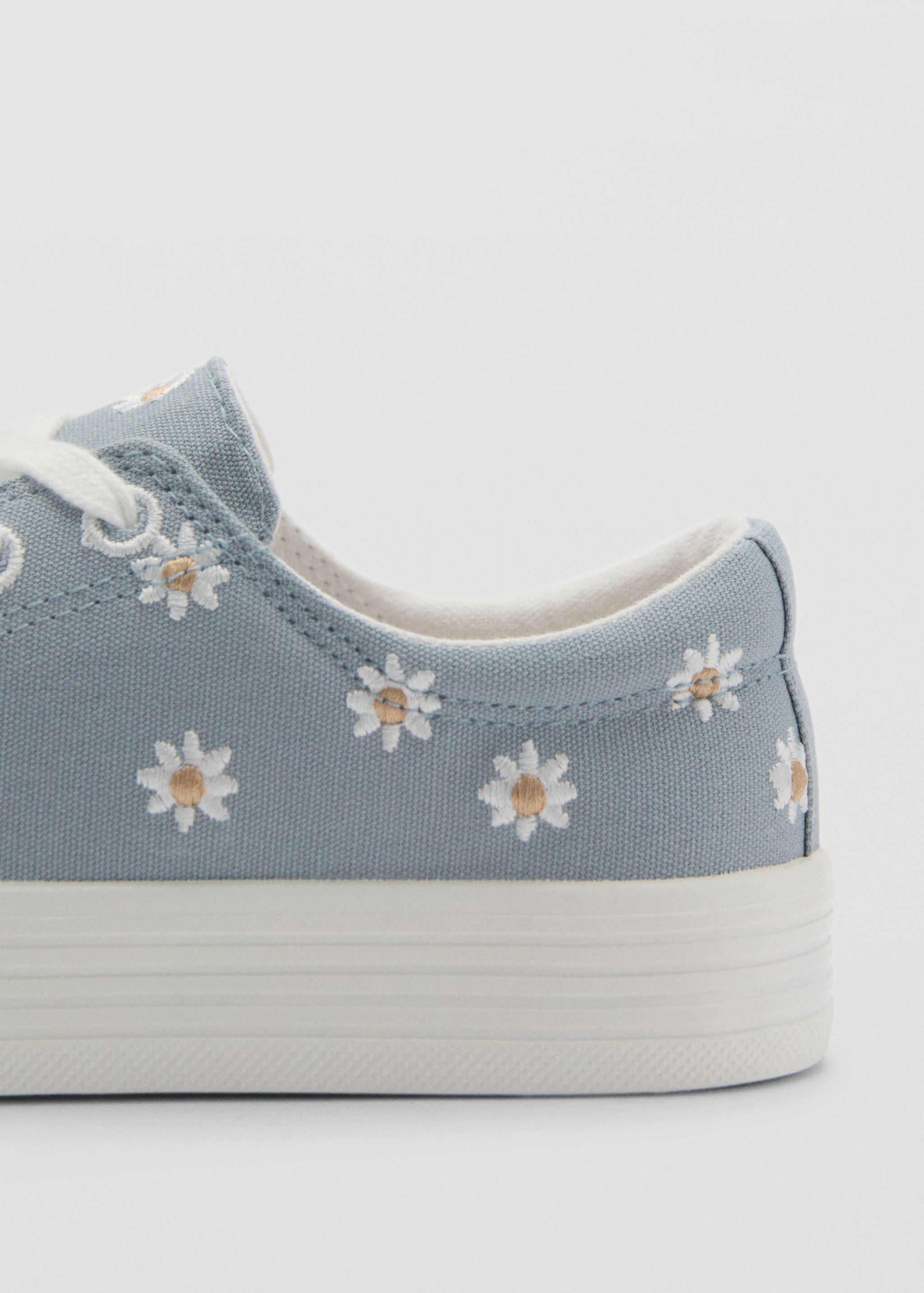 Floral-embroidered trainers - Details of the article 2