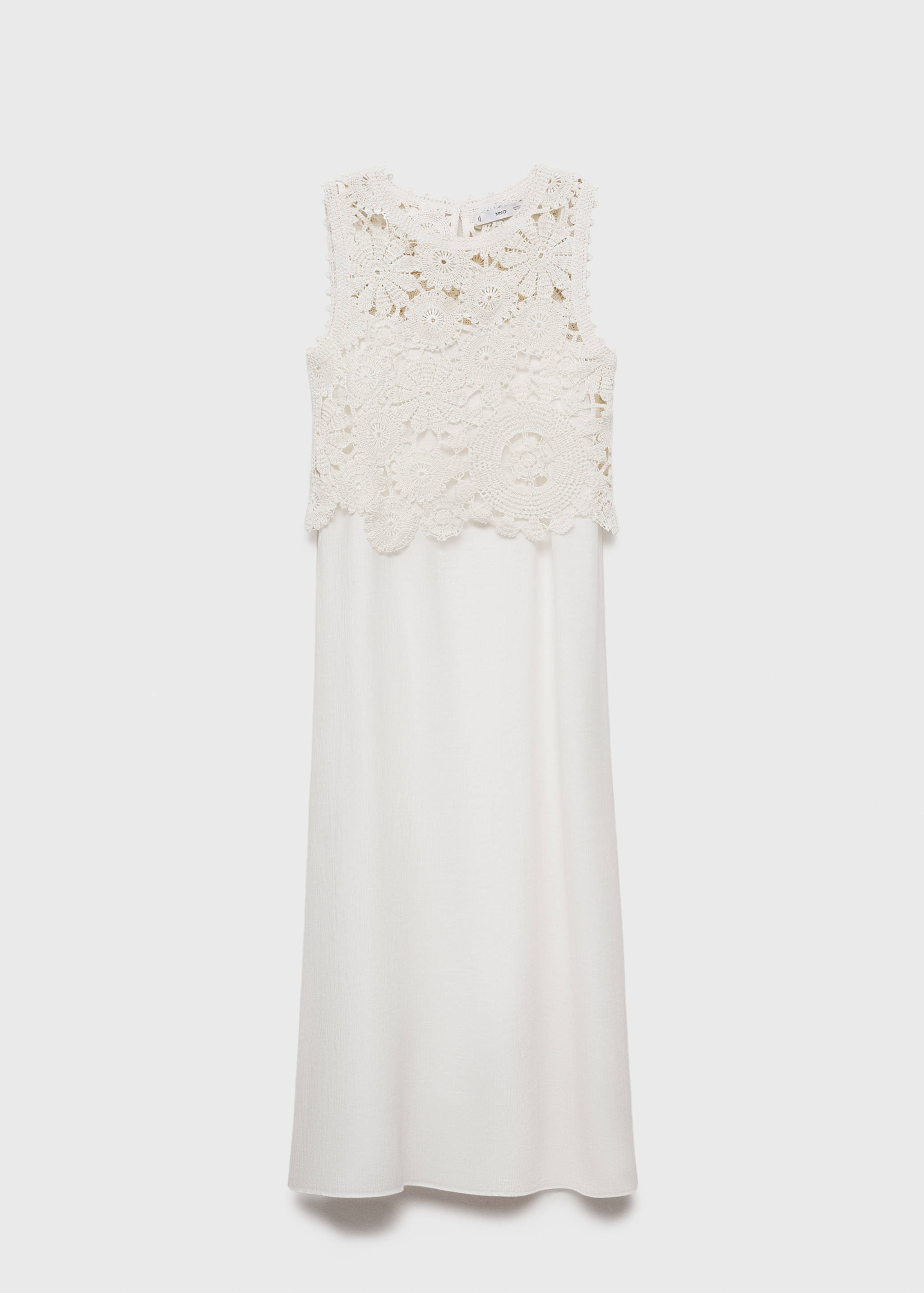 Vestido midi cuerpo crochet - Artículo sin modelo