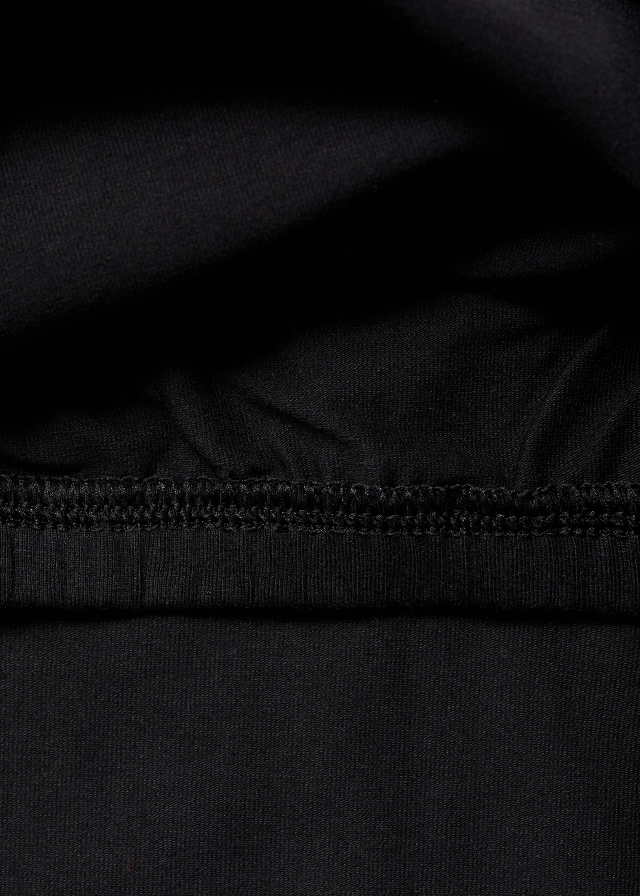 V-neck bandana top - Details of the article 0, Black. Ref: 87094785-00.