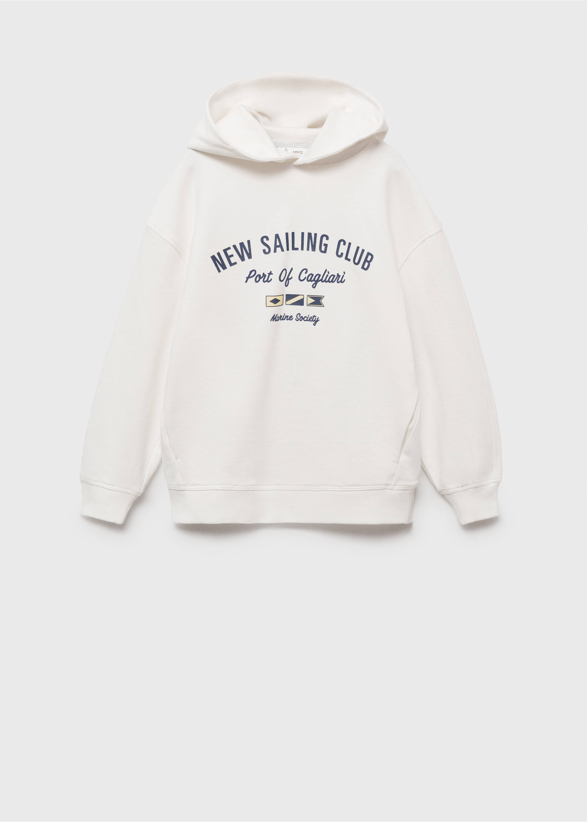 Message zipped hoodie - Article without model, Off White. Ref: 87094786-00.
