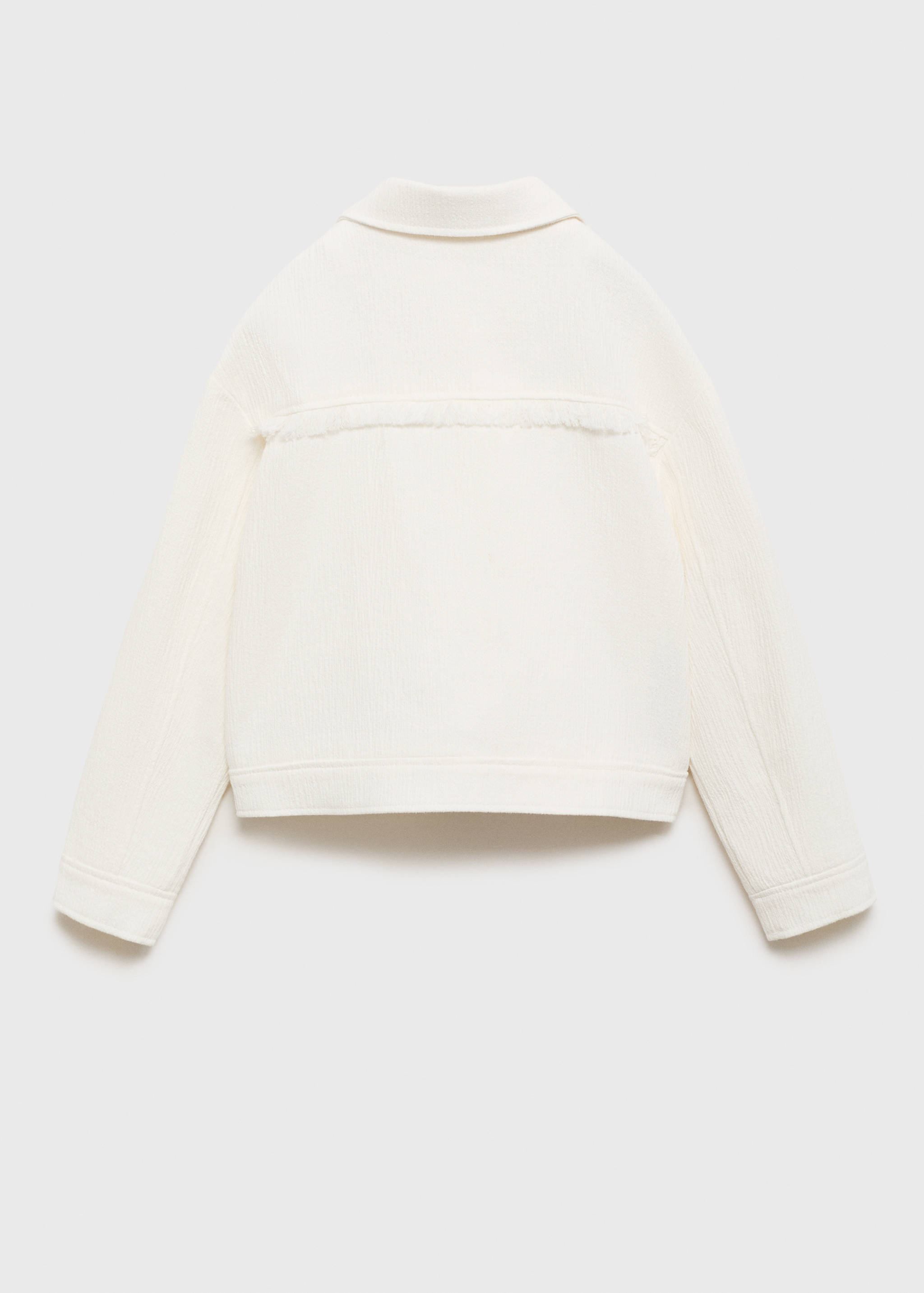 Pocket textured jacket - Reverse of the article