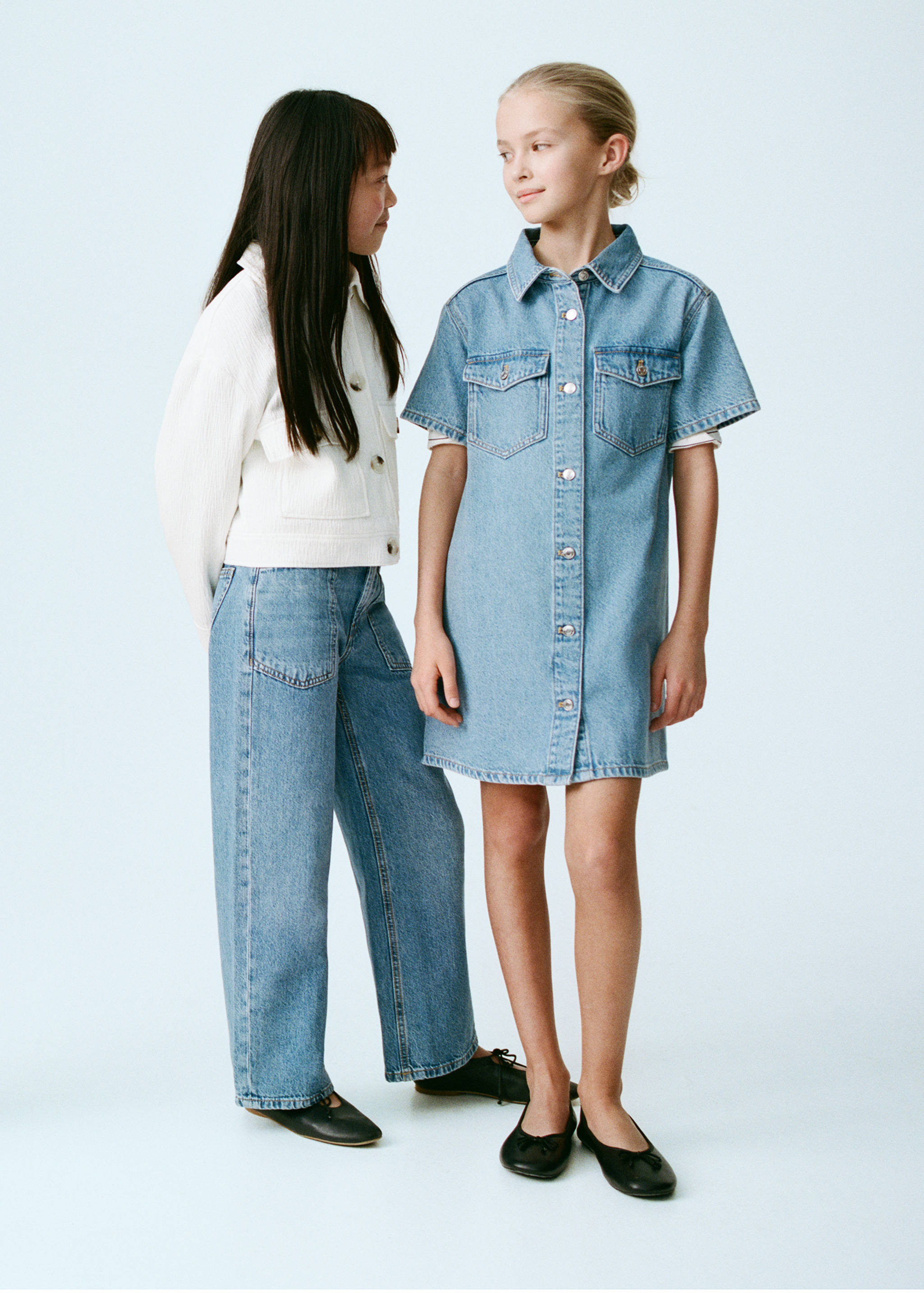 High-waisted wideleg jeans - General plane