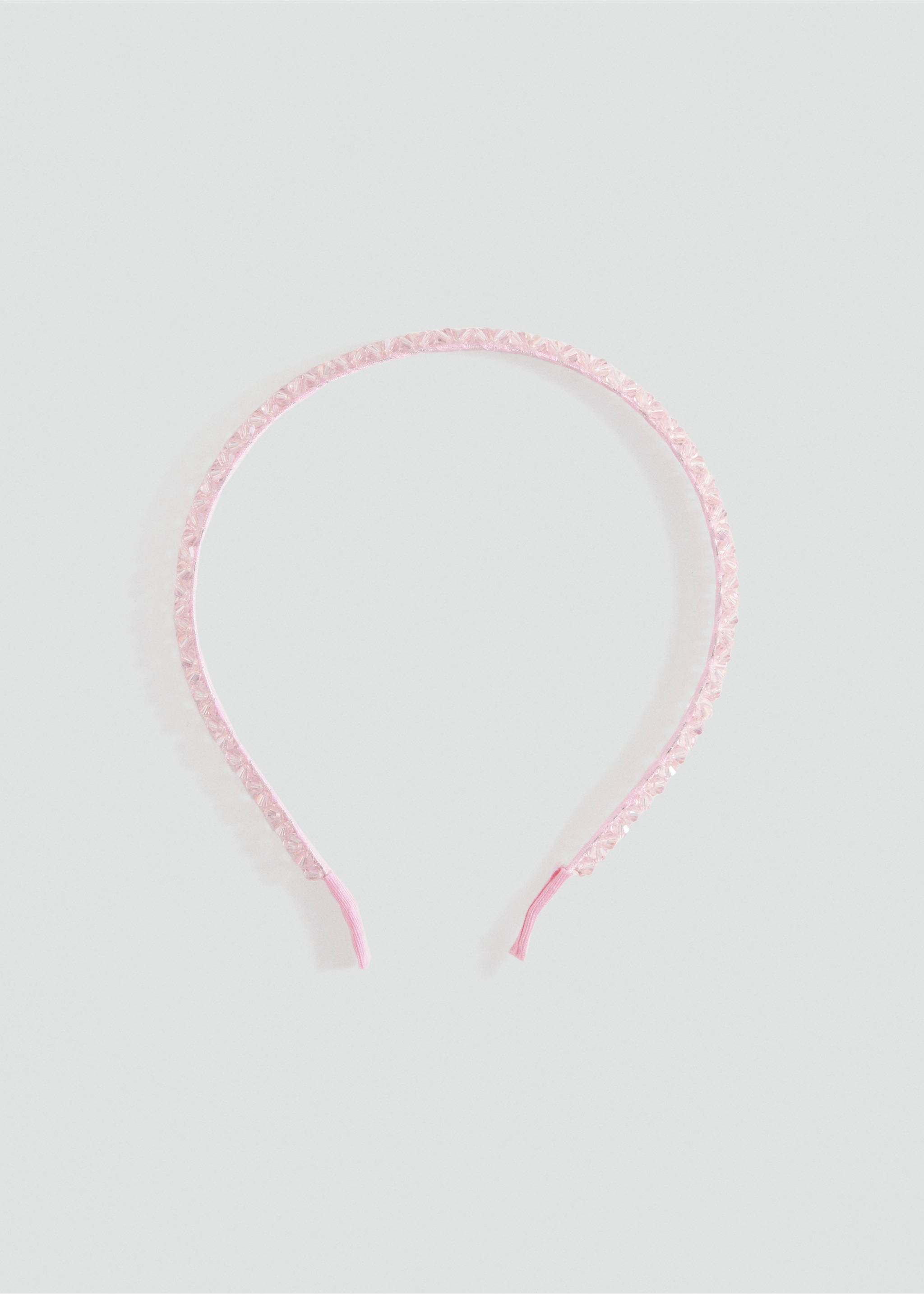 Faceted crystal hairband - Article without model, Pink. Ref: 87094793-00.