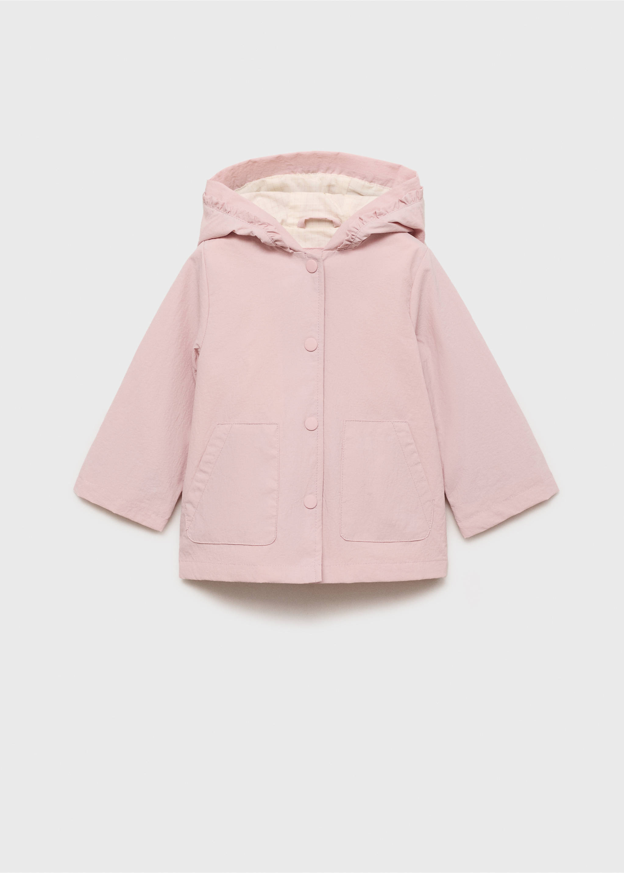 Wasserabweisende Kapuzenjacke - Artikel ohne Model, Rosa. Ref: 87094794-00.