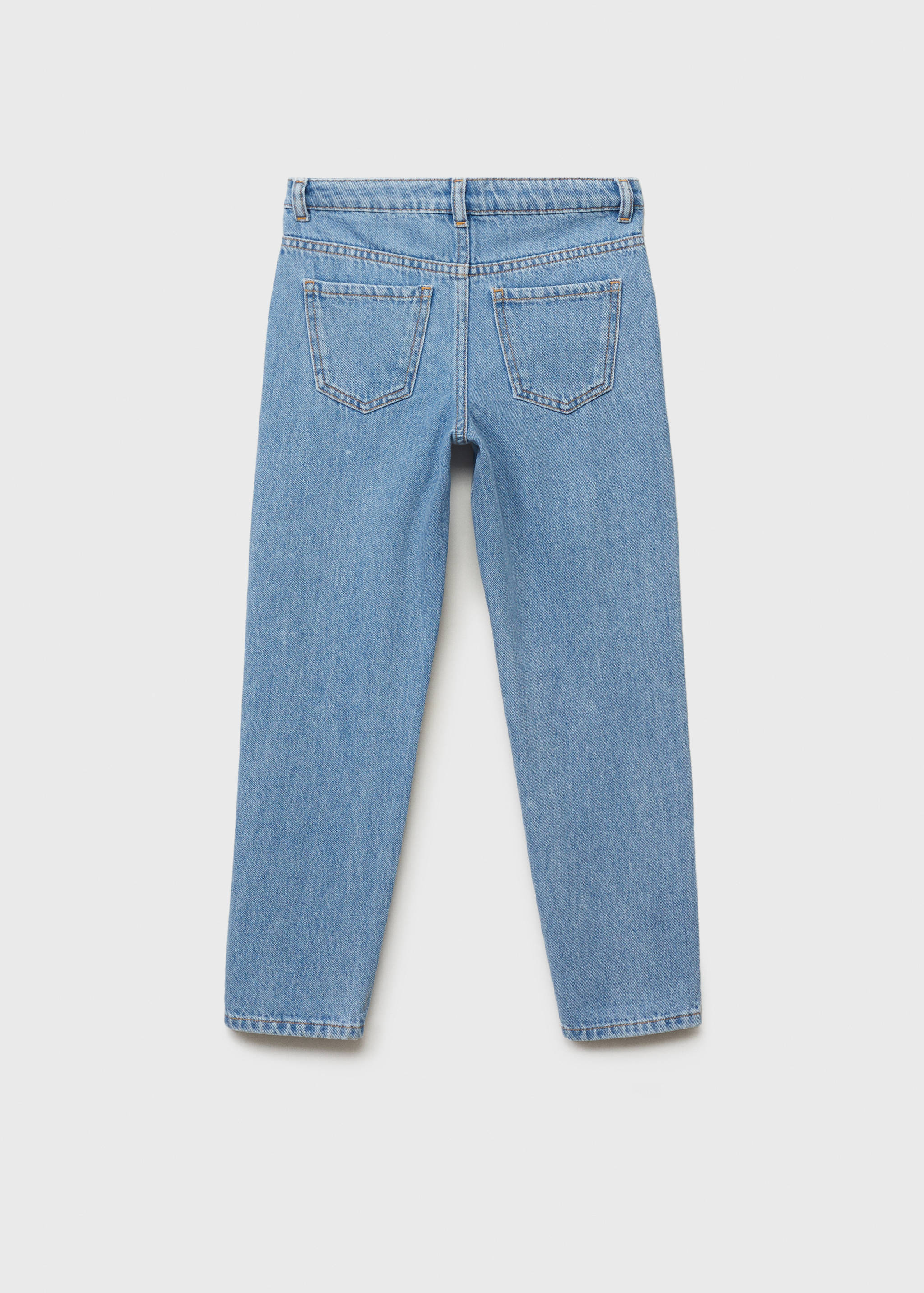 Jeans Mom-fit detalle brillantes - Reverso del artículo