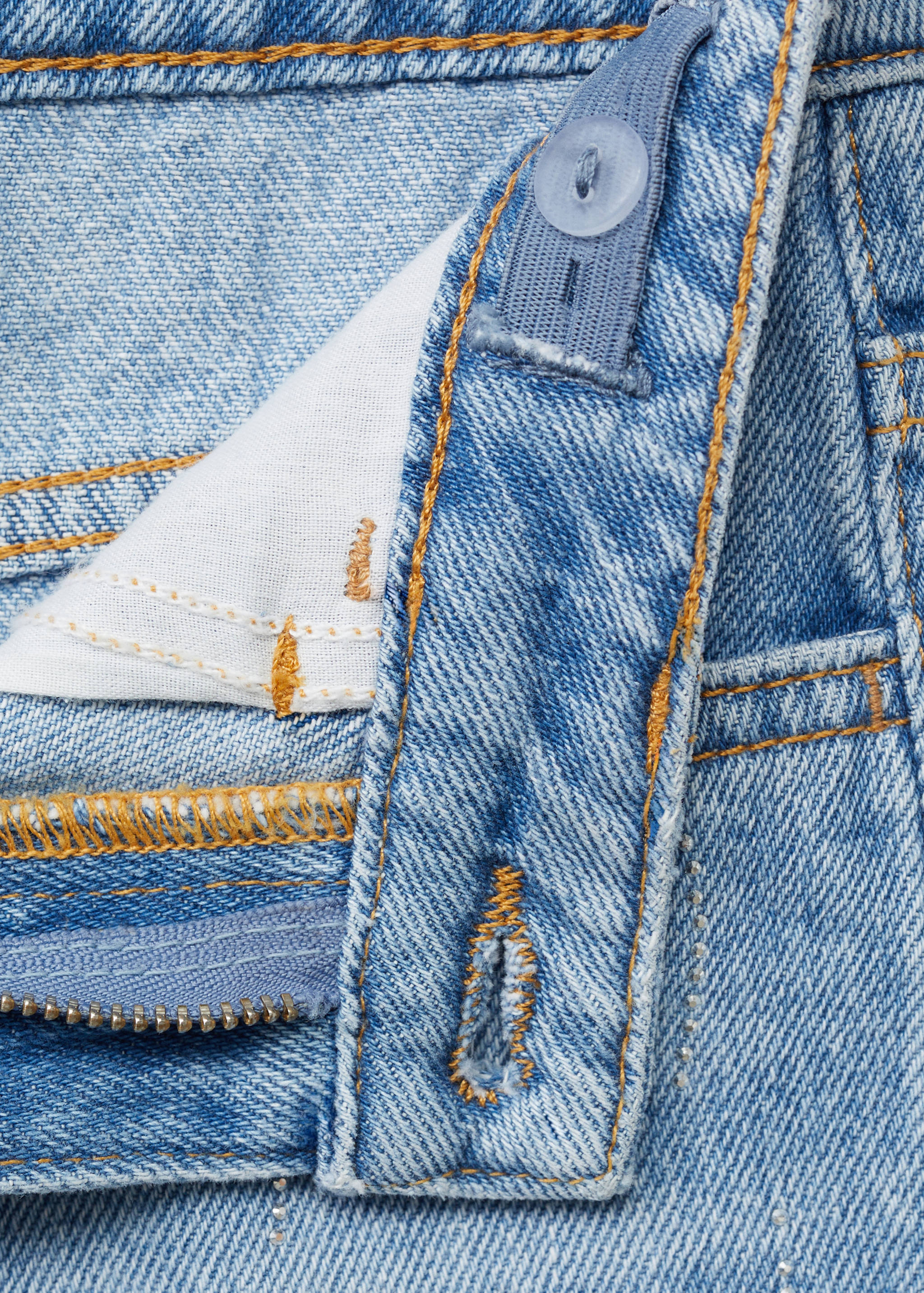 Jeans Mom-fit detalle brillantes - Detalle del artículo 8