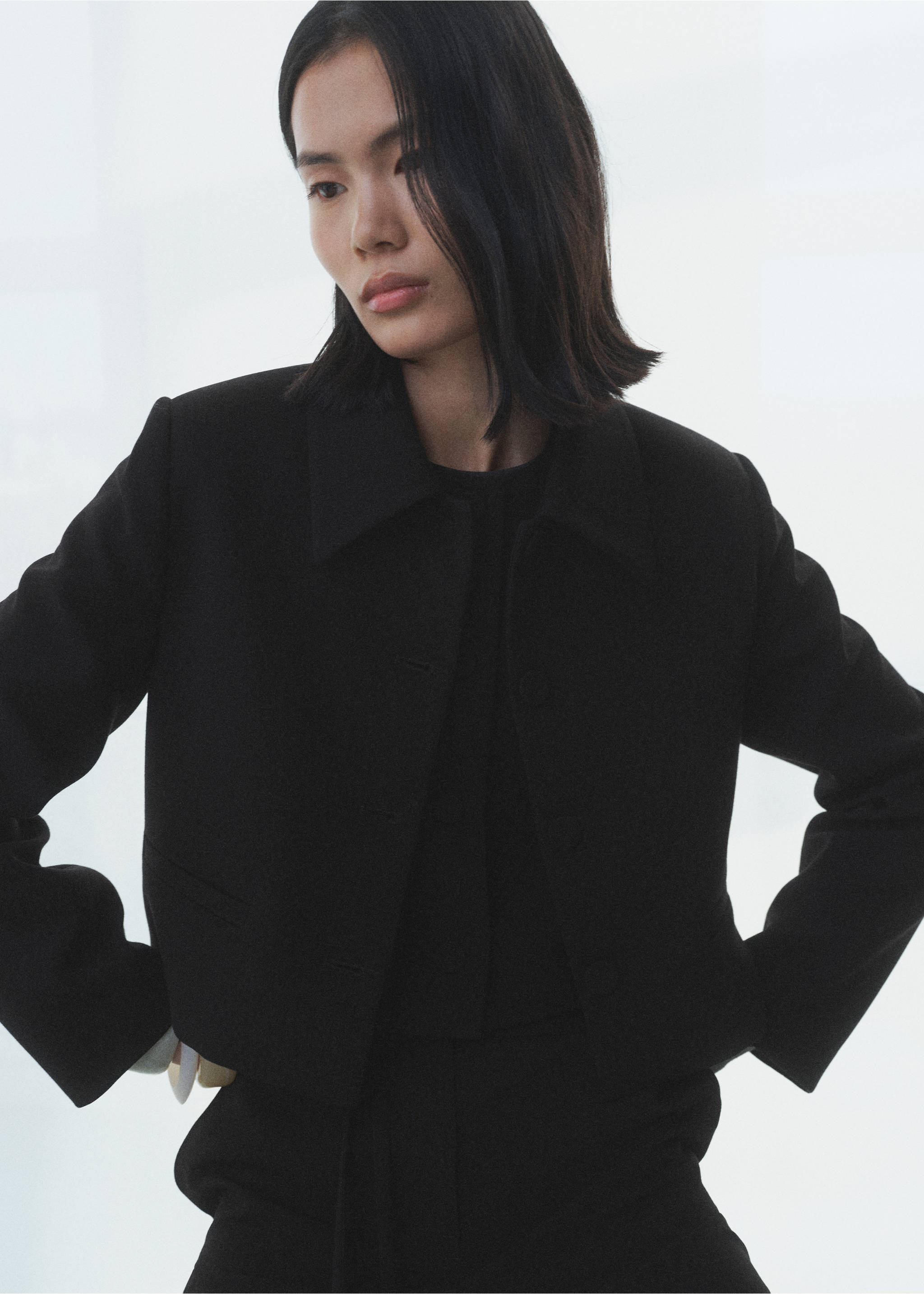 Sakko mit Reverskragen - Detail des Artikels 2, Schwarz. Ref: 87094801-00.