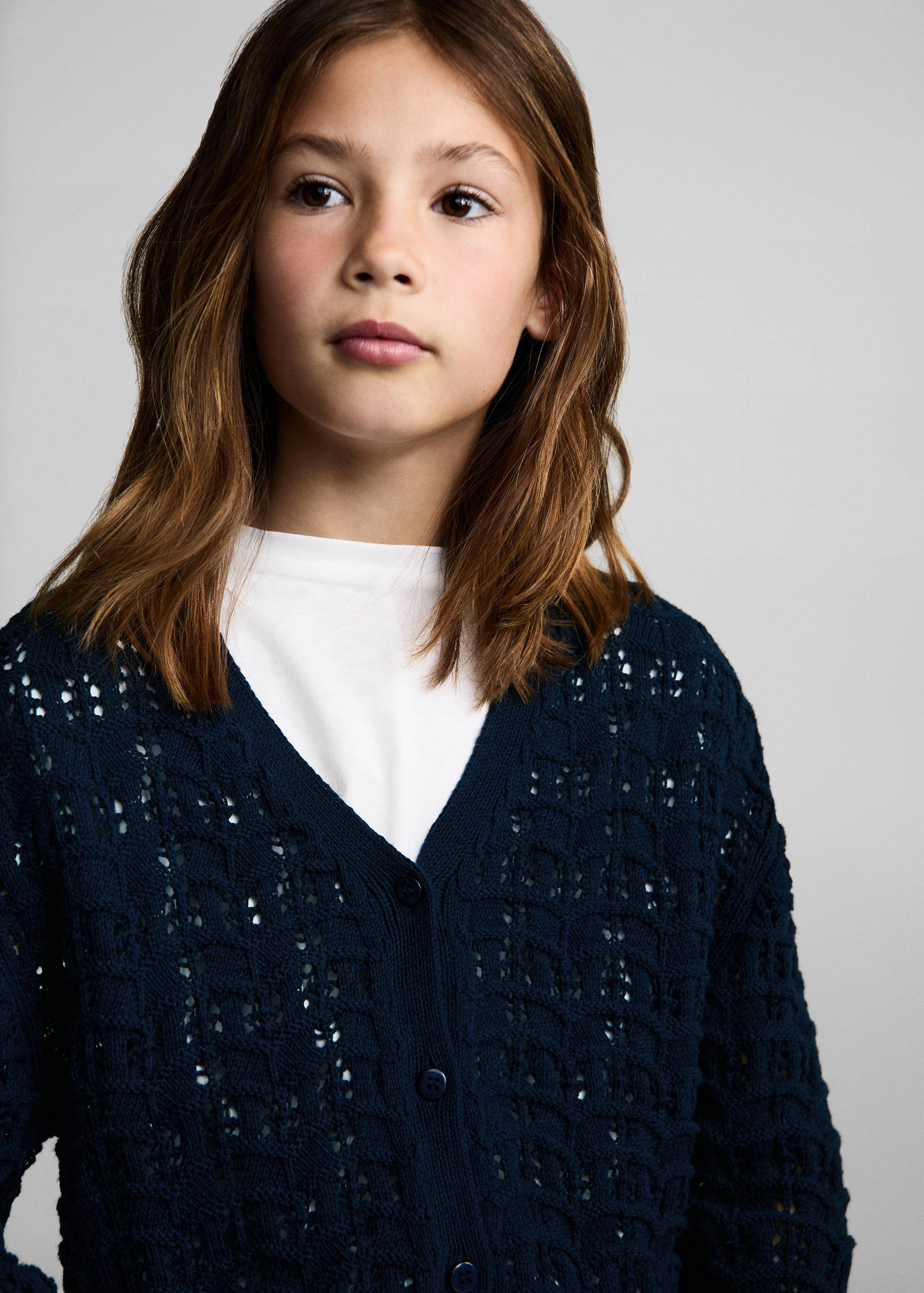 Openwork knit cardigan - Details of the article 1