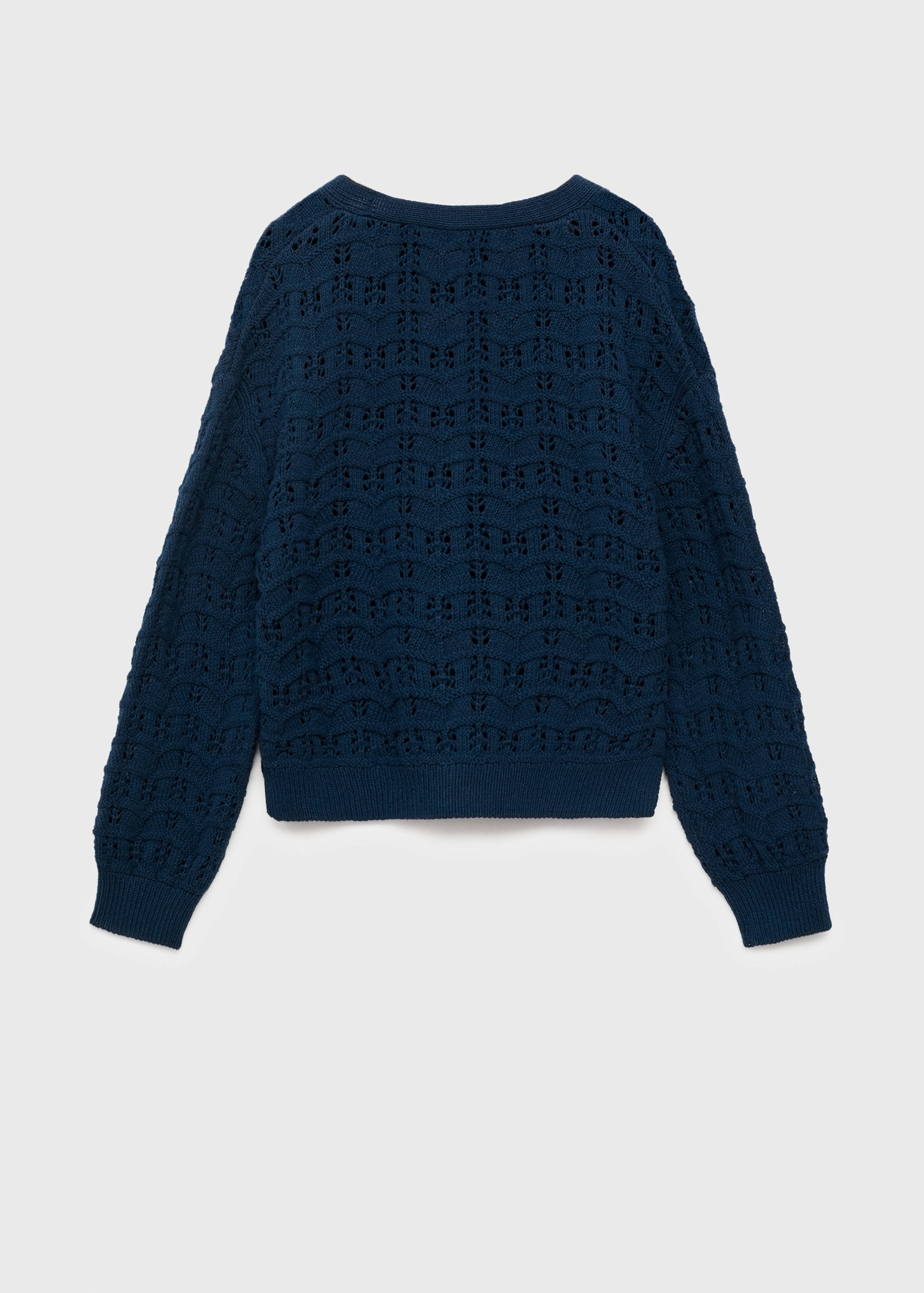 Openwork knit cardigan - Reverse of the article