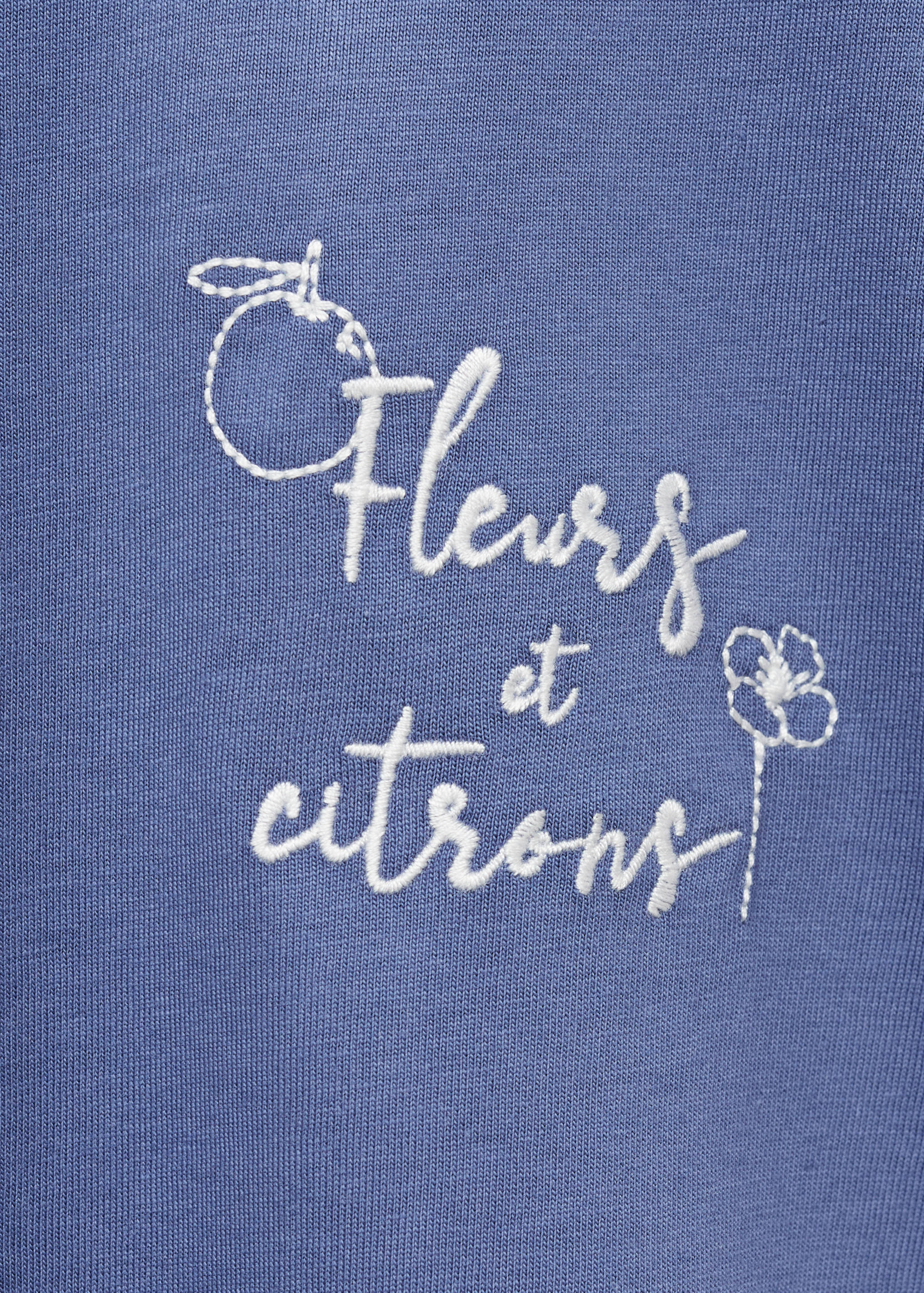 Embroidered cotton T-shirt - Details of the article 8