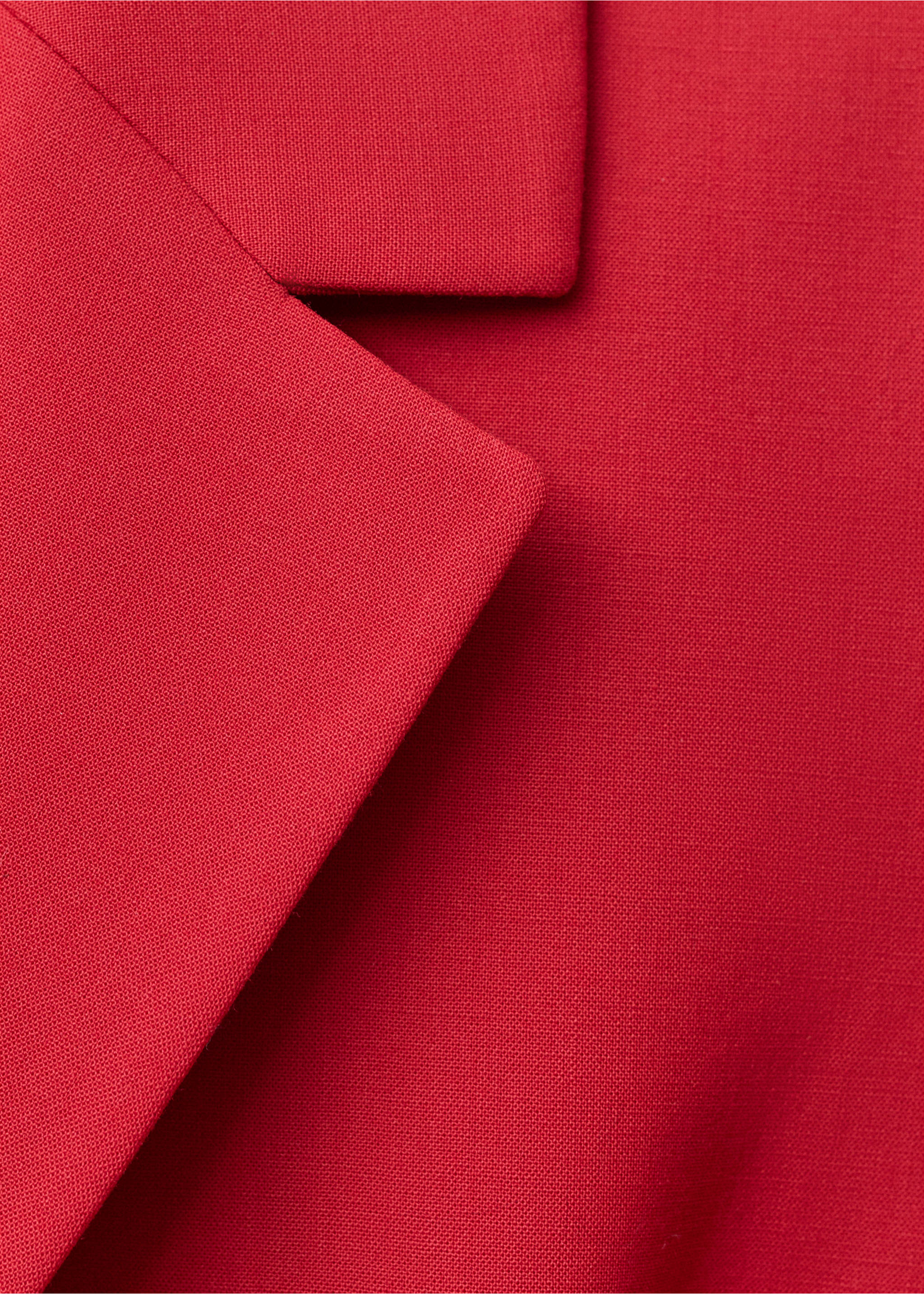 Wool-blend suit blazer - Details of the article 0, Red. Ref: 87094811-00.