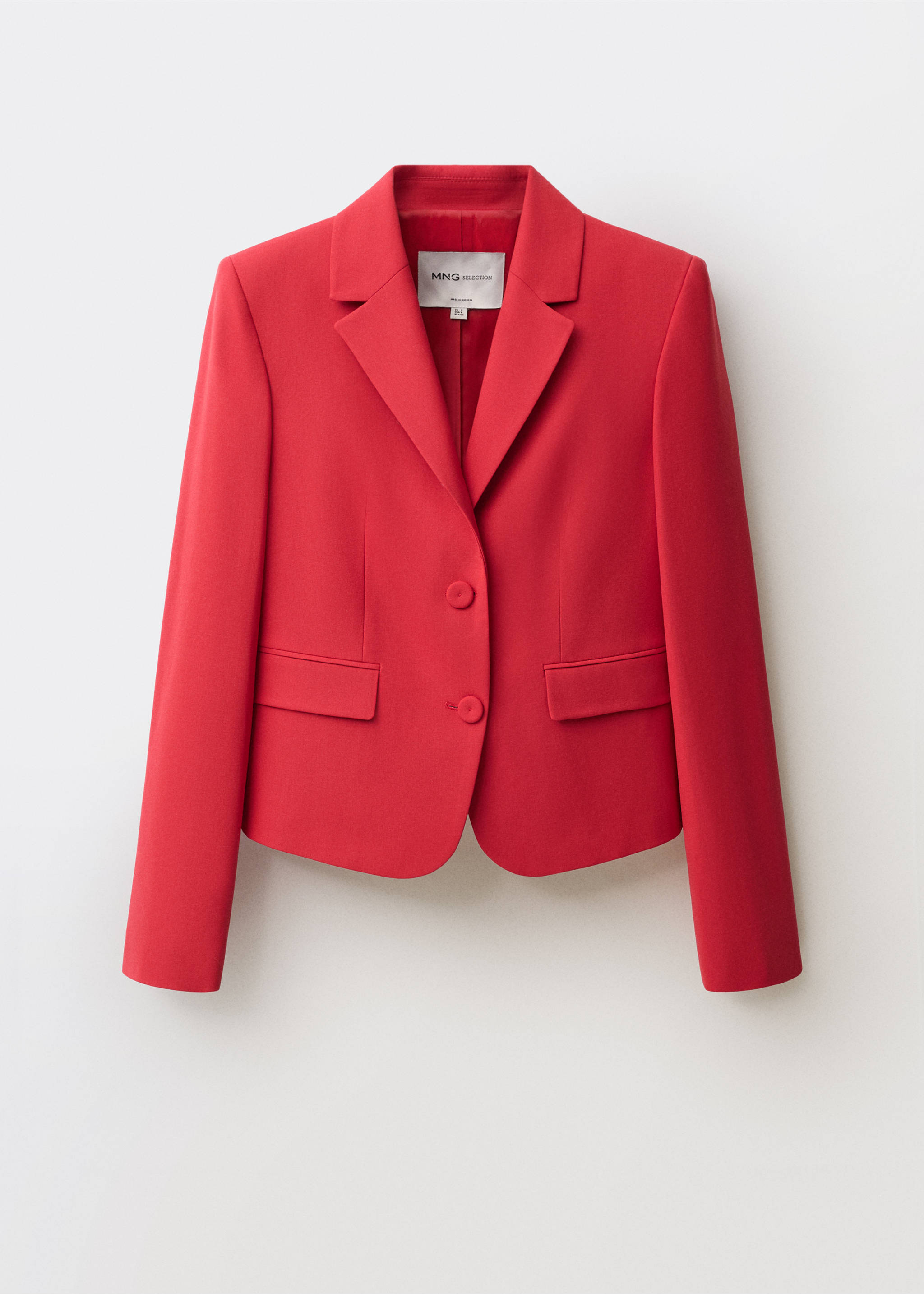 Wool-blend suit blazer - Article without model, Red. Ref: 87094811-00.