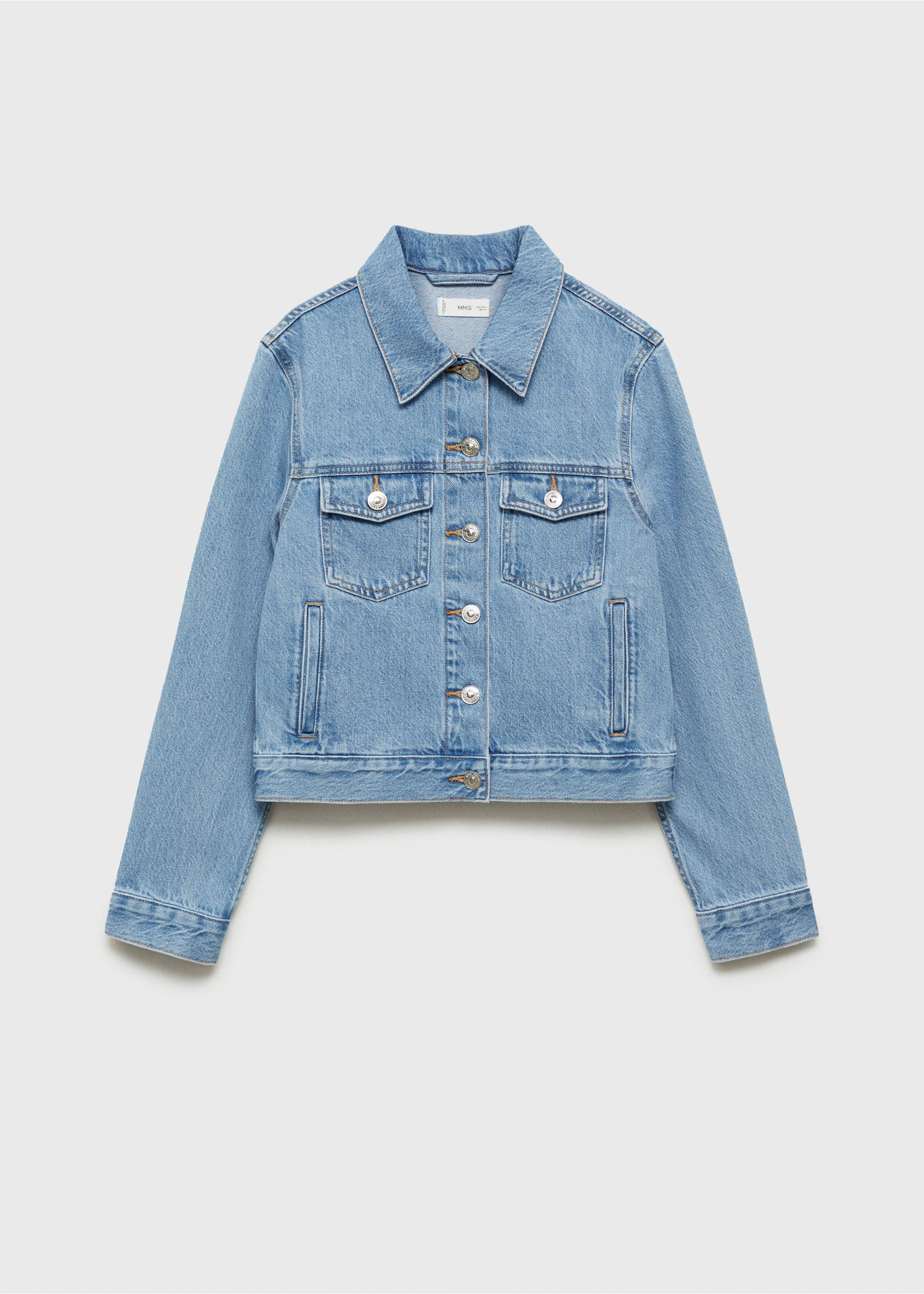 Jeansjacke - Artikel ohne Model, Mittelblau. Ref: 87095136-00.