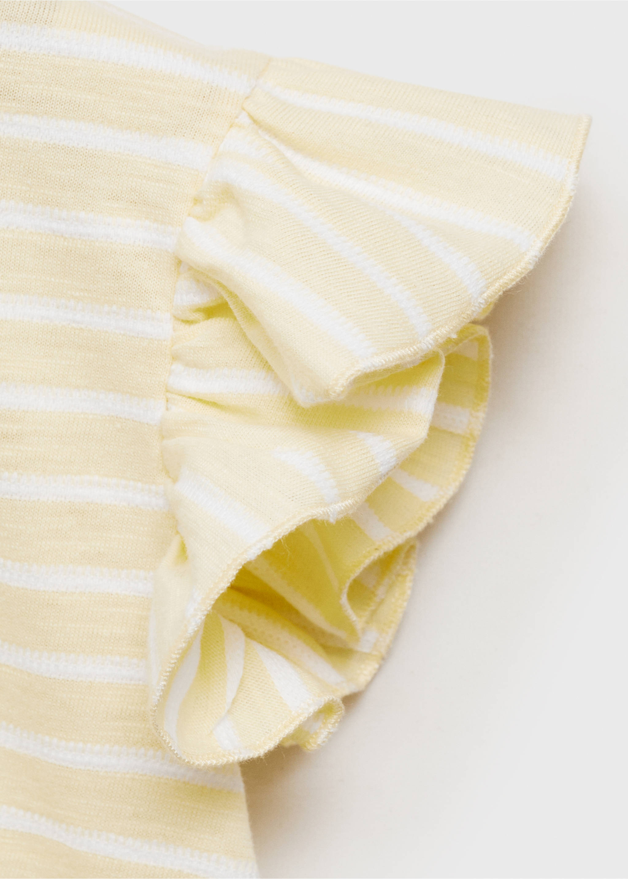 T-shirt 100 % coton rayures - Détail de l'article 8, Jaune. Ref: 87095137-00.