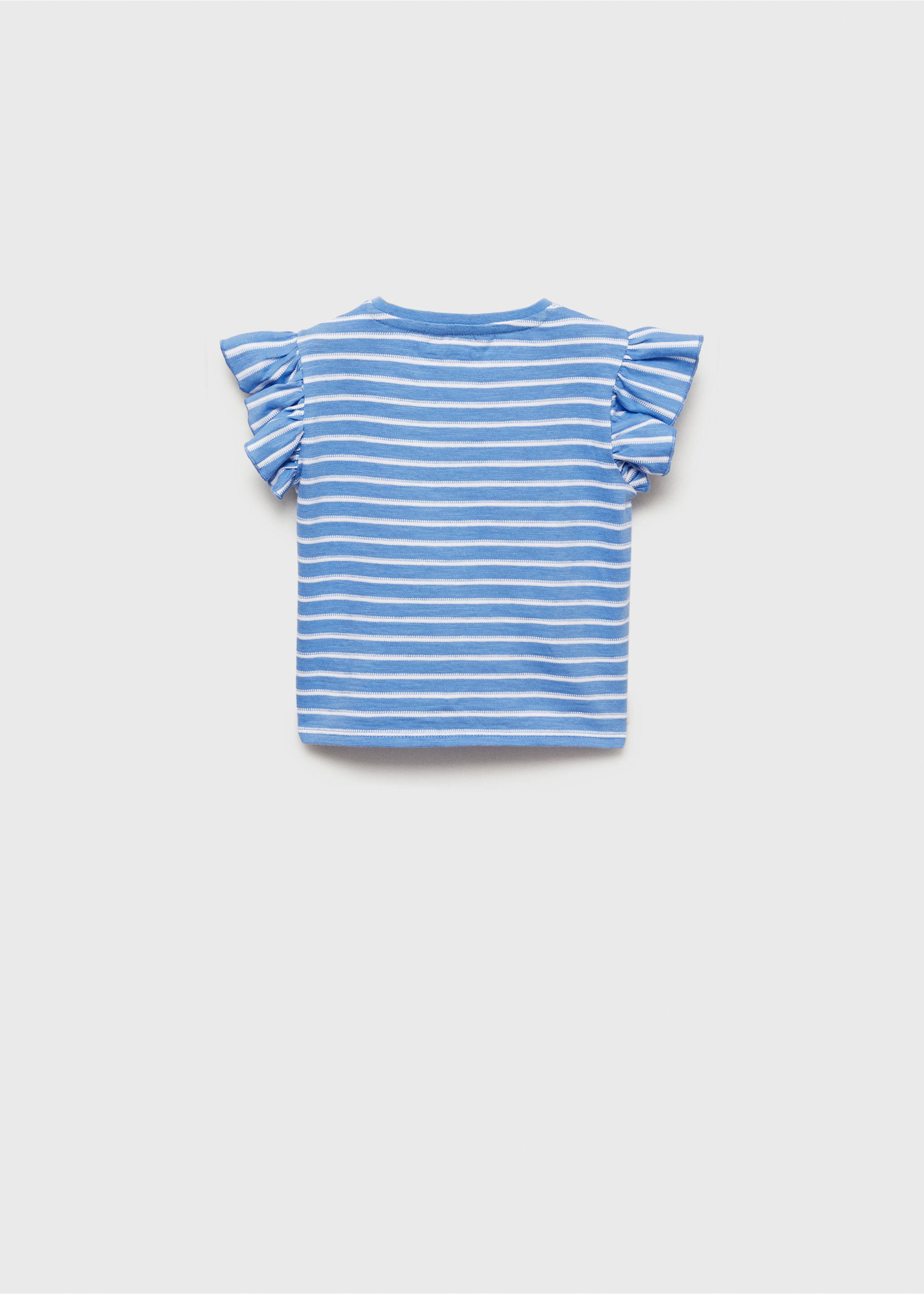 100% cotton striped t-shirt - Reverse of the article, Blue. Ref: 87095137-00.