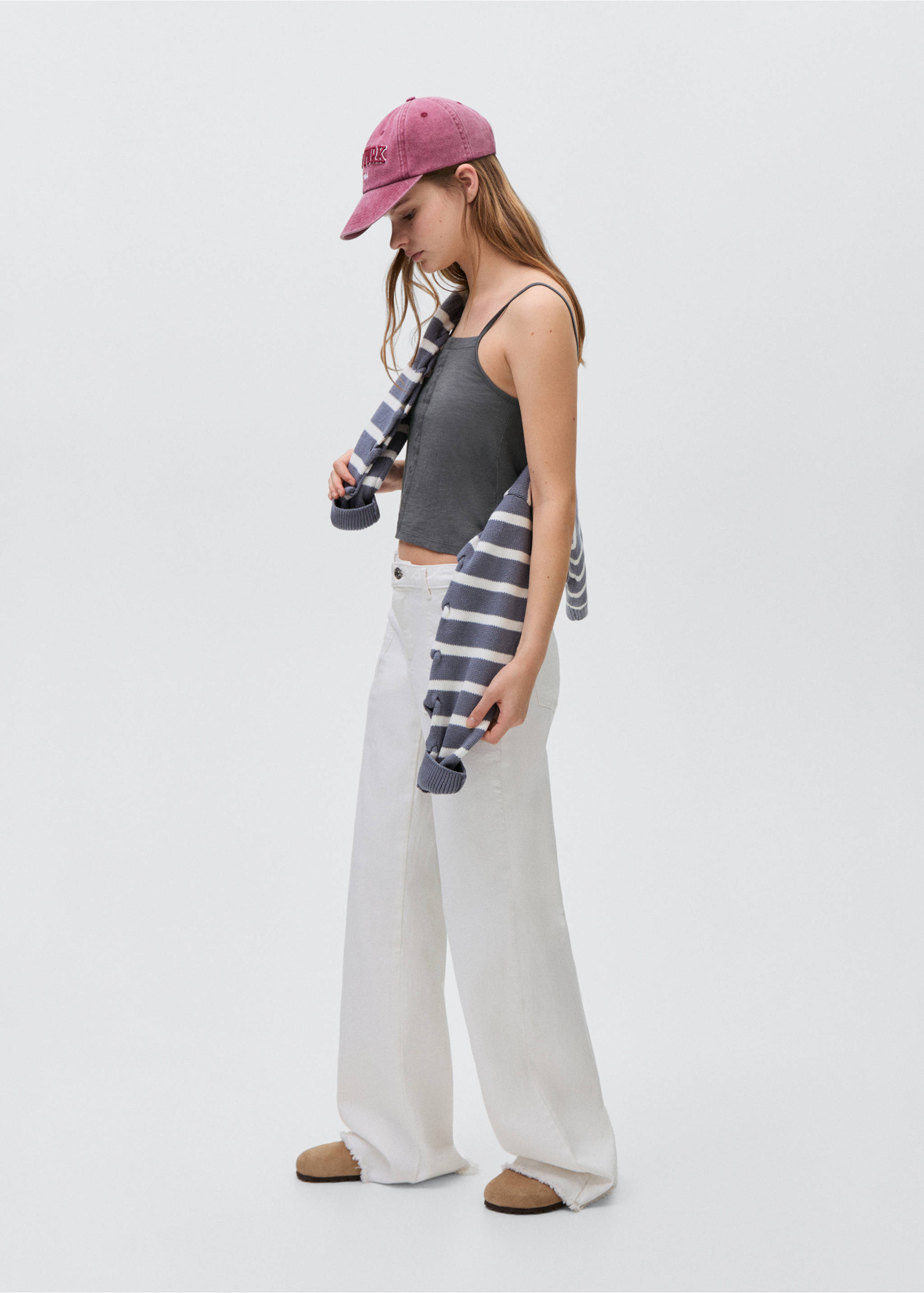 Pleat detailed top - General plane, Charcoal. Ref: 87095726-00.