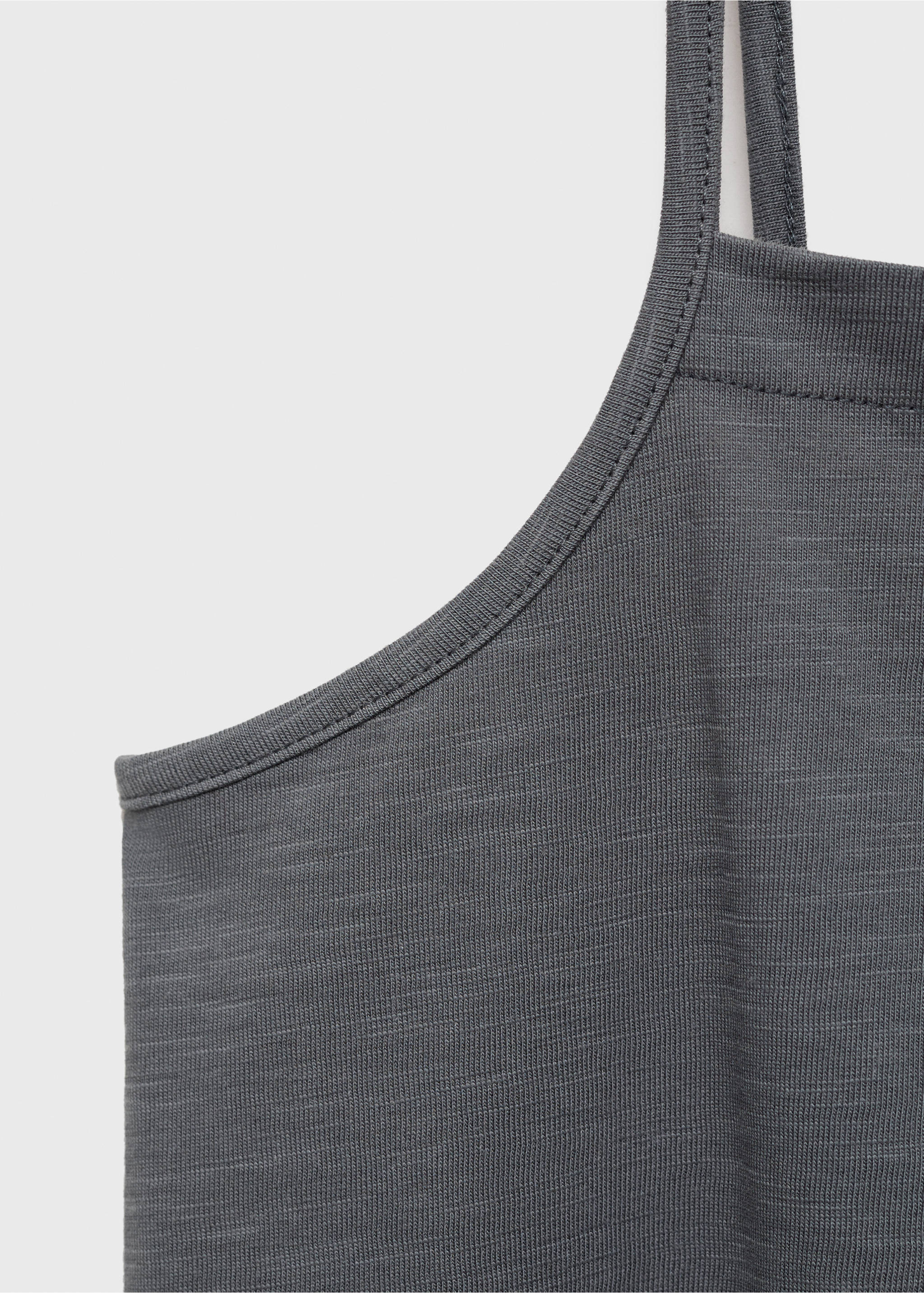 Pleat detailed top - Details of the article 0, Charcoal. Ref: 87095726-00.