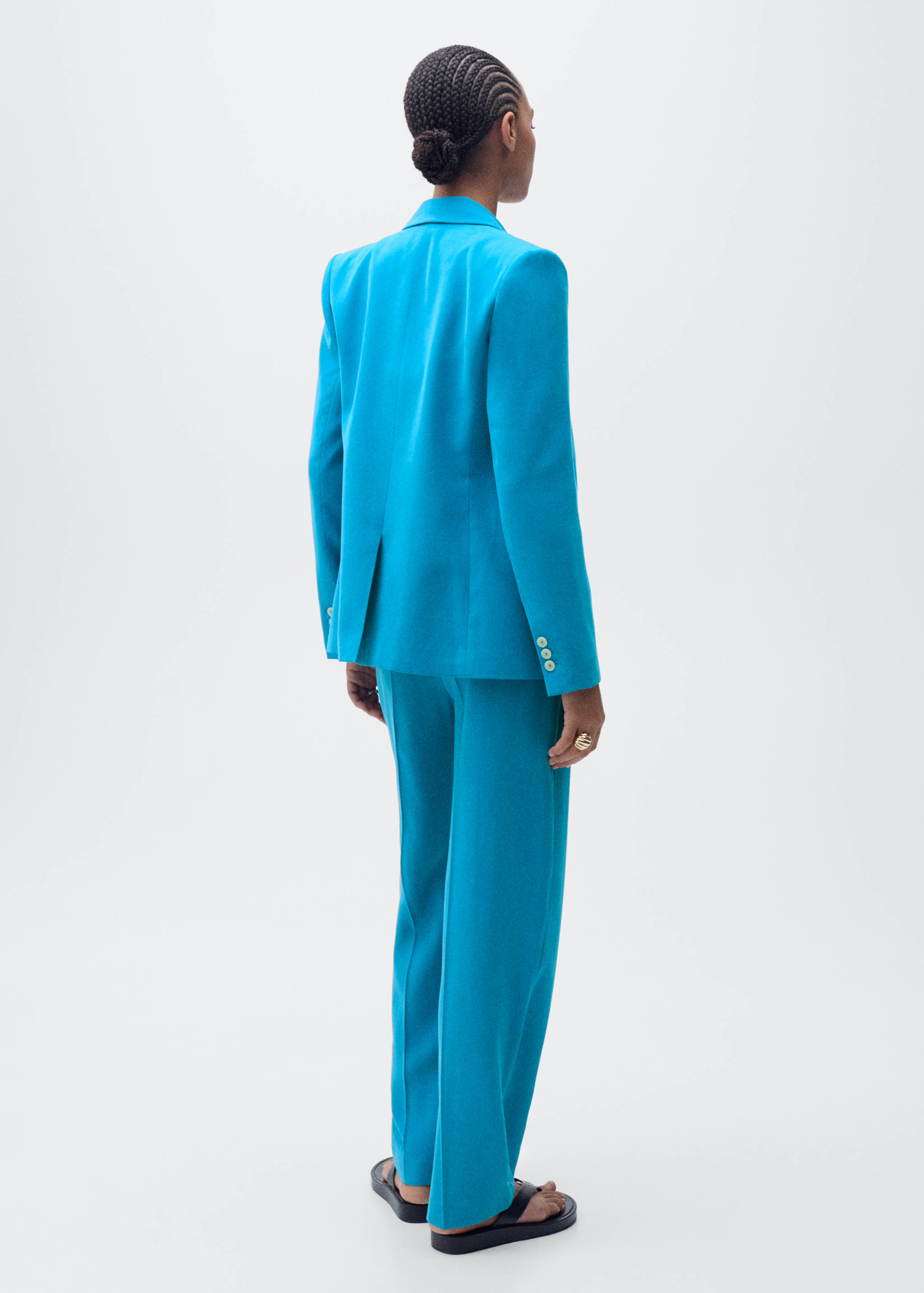Straight-fit suit blazer - Reverse of the article