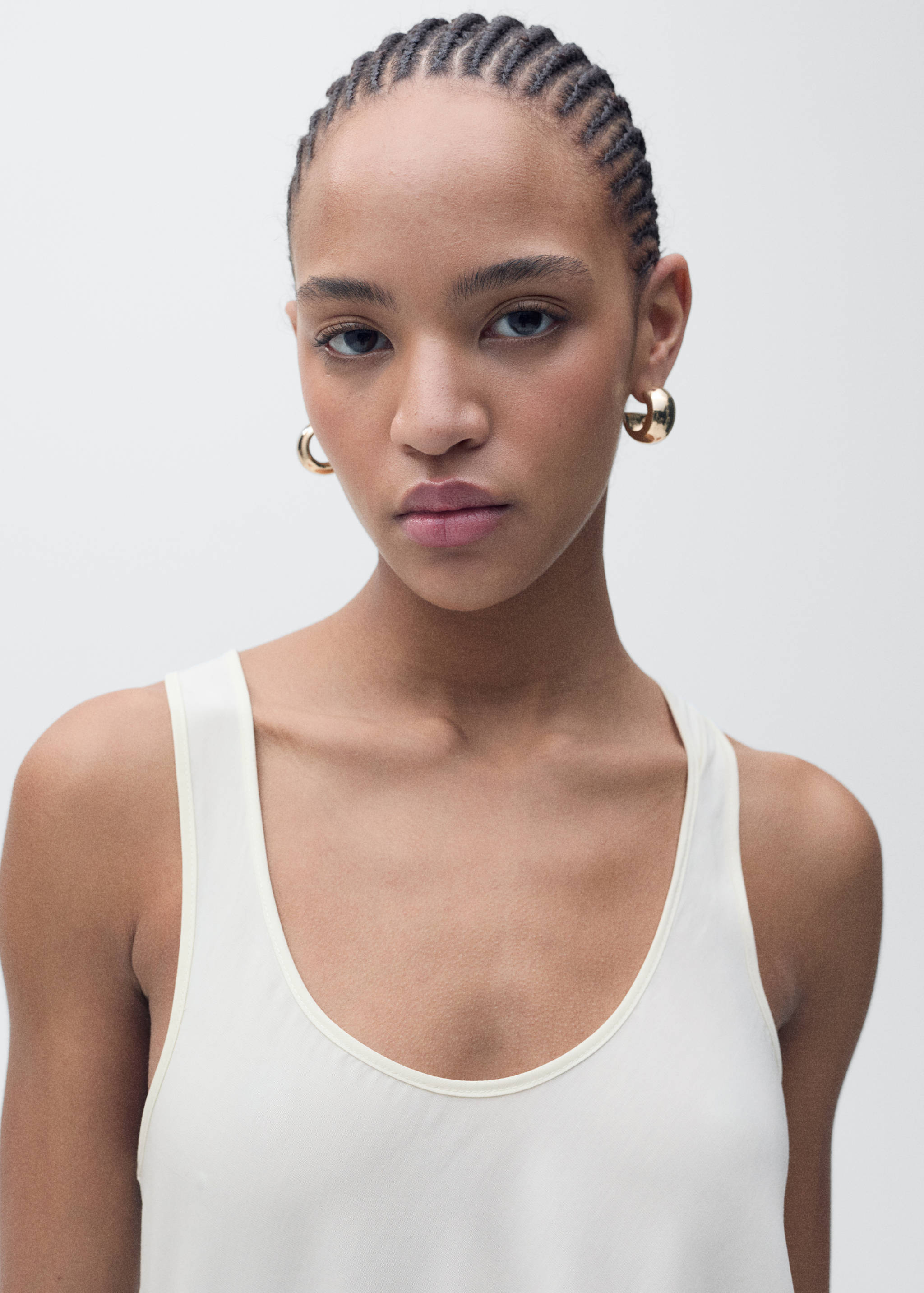 Asymmetrical lyocell top - Details of the article 1