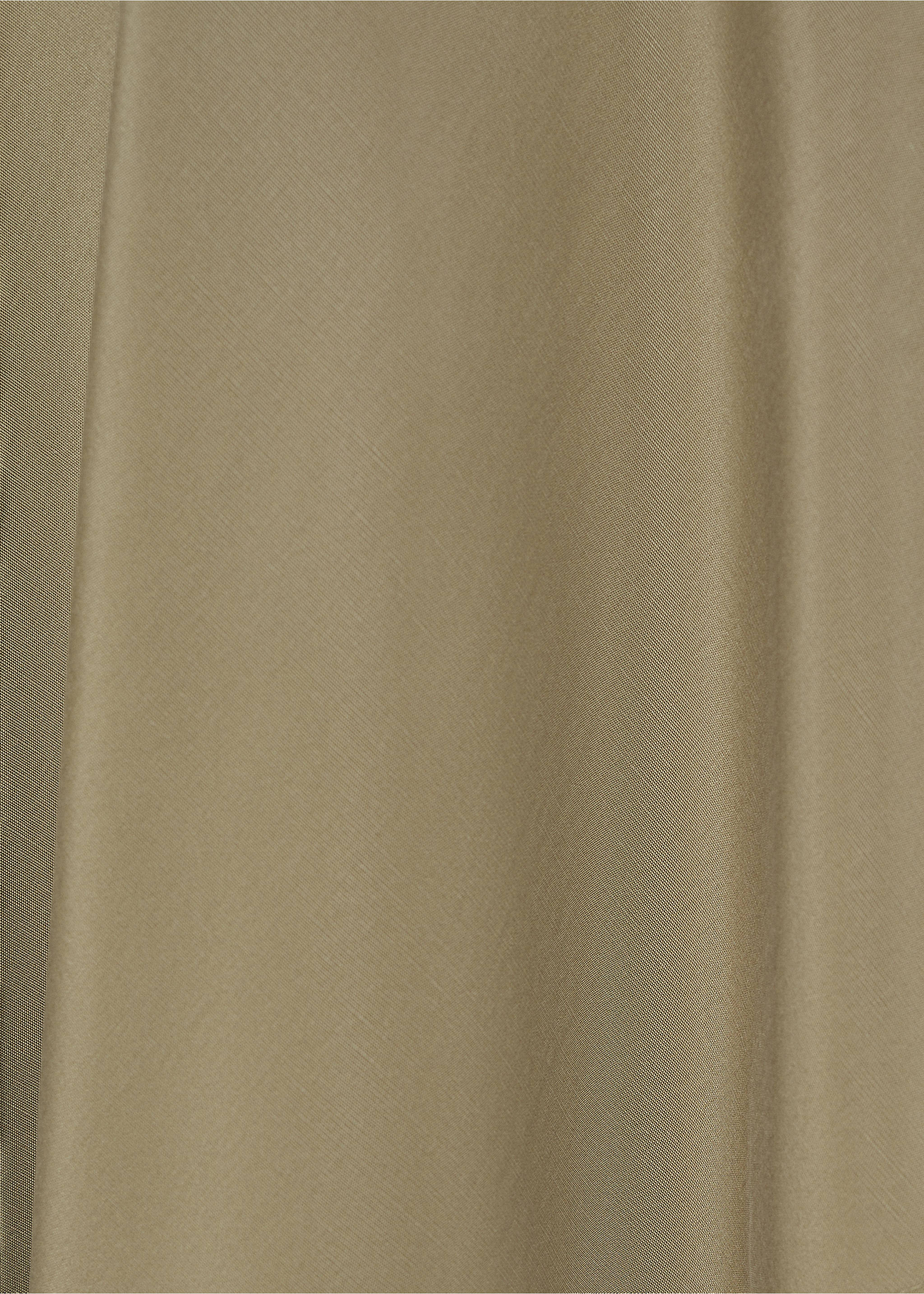 Asymmetrical lyocell top - Details of the article 0, Khaki. Ref: 87095739-00.