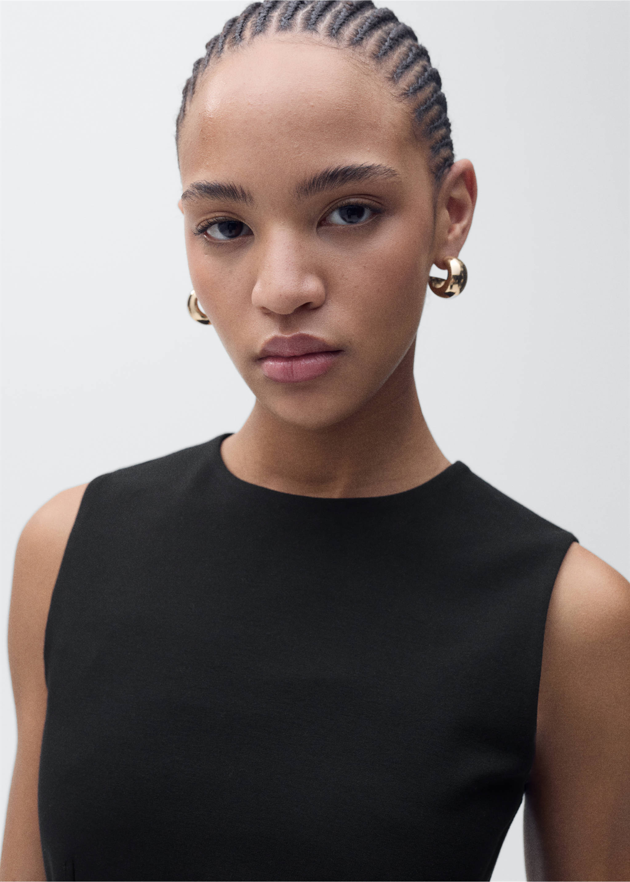 Top tirants amples - Pla mig, Negre. Ref: 87095740-00.