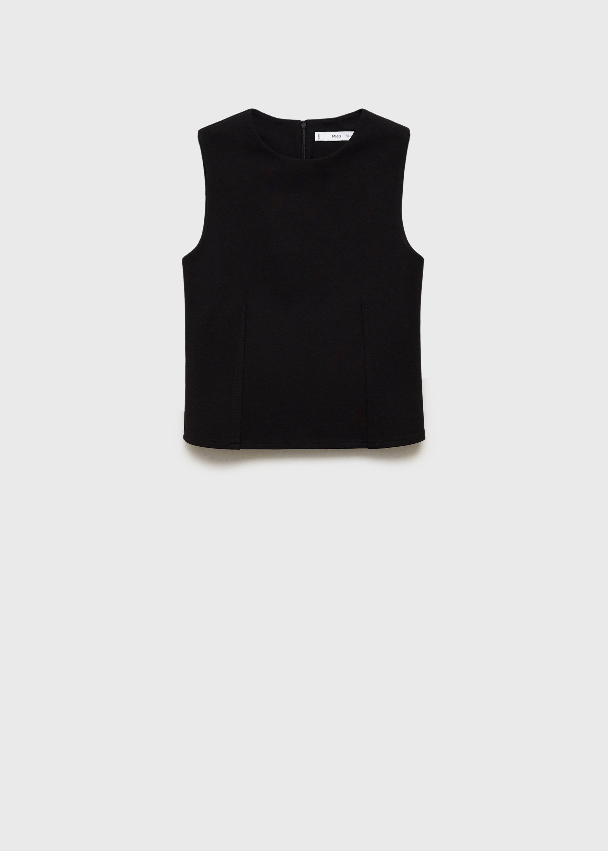 Top tirants amples - Article sense model, Negre. Ref: 87095740-00.