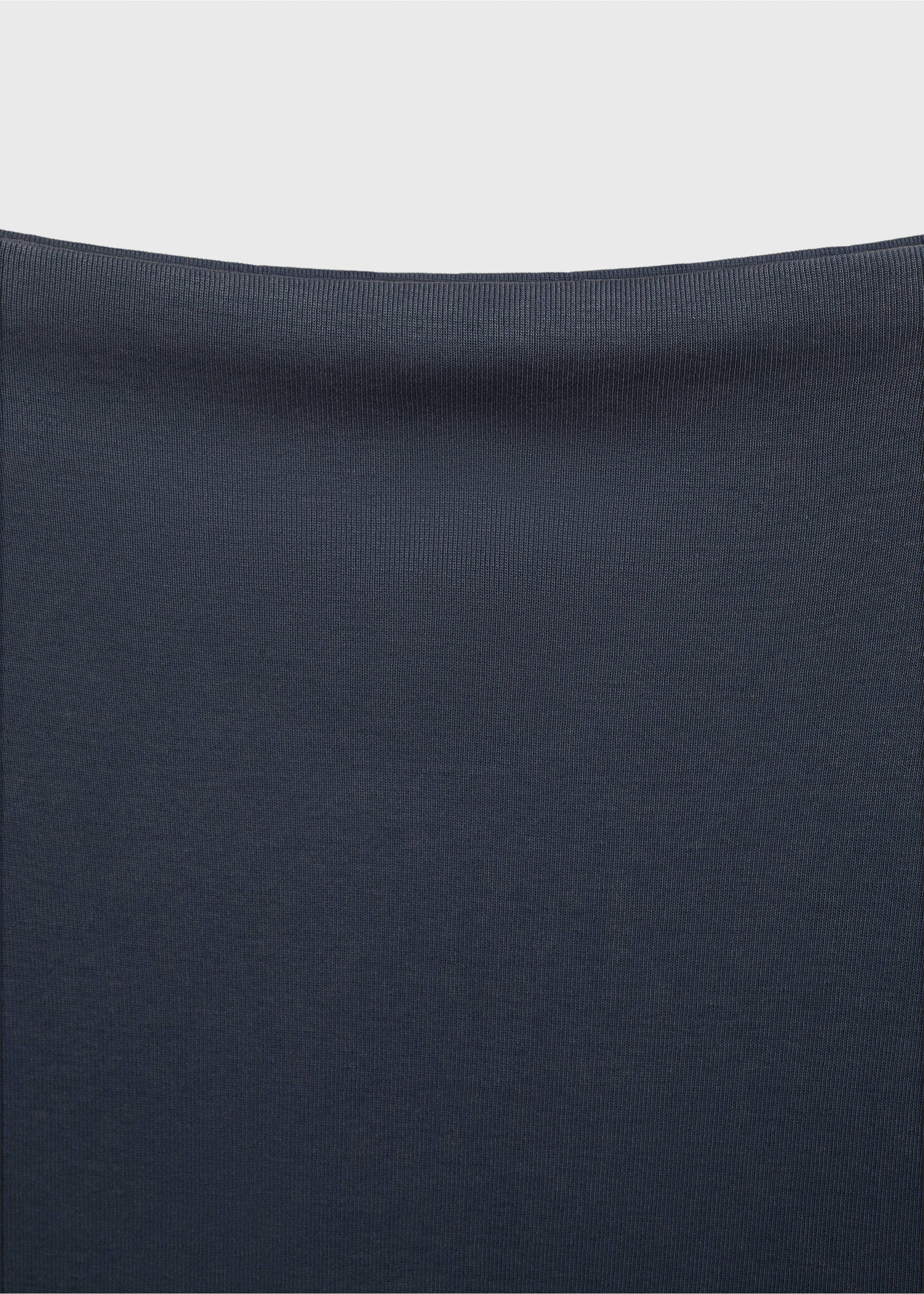 Midi-dress with draped detail - Details of the article 8, Grey. Ref: 87095741-00.