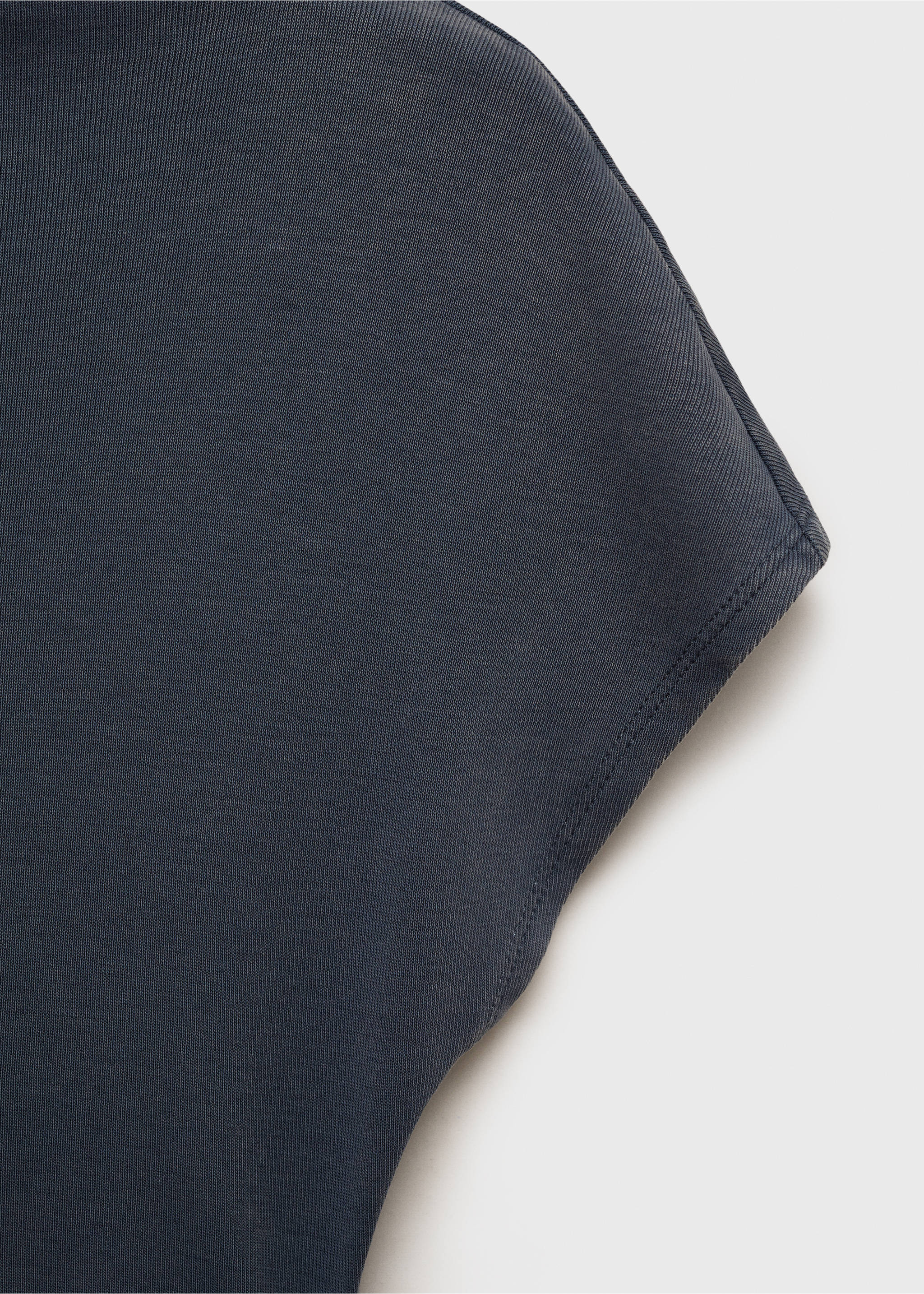 Midi-dress with draped detail - Details of the article 0, Grey. Ref: 87095741-00.