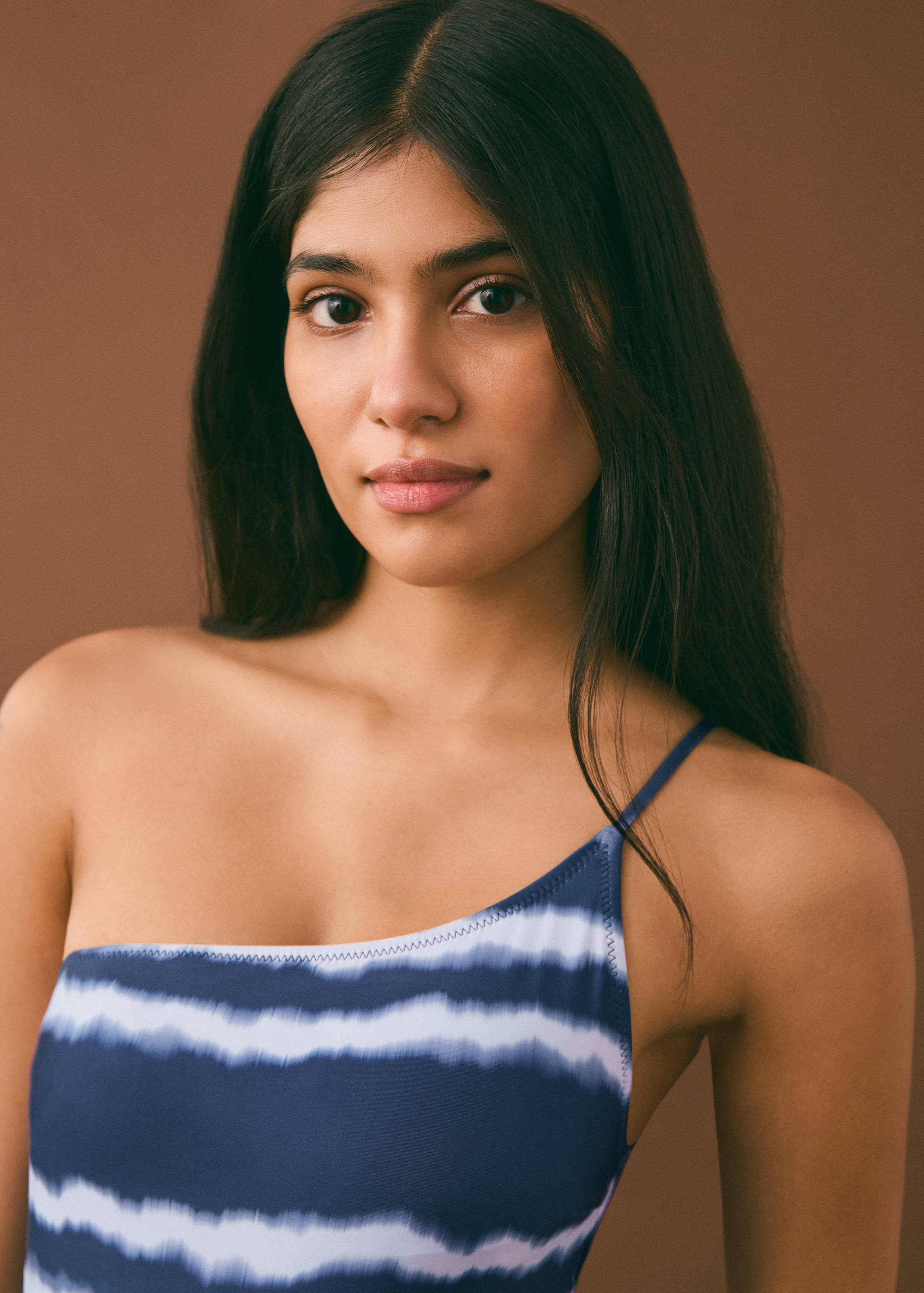 Costume da bagno asimmetrico tie-dye - Dettaglio dell'articolo 1