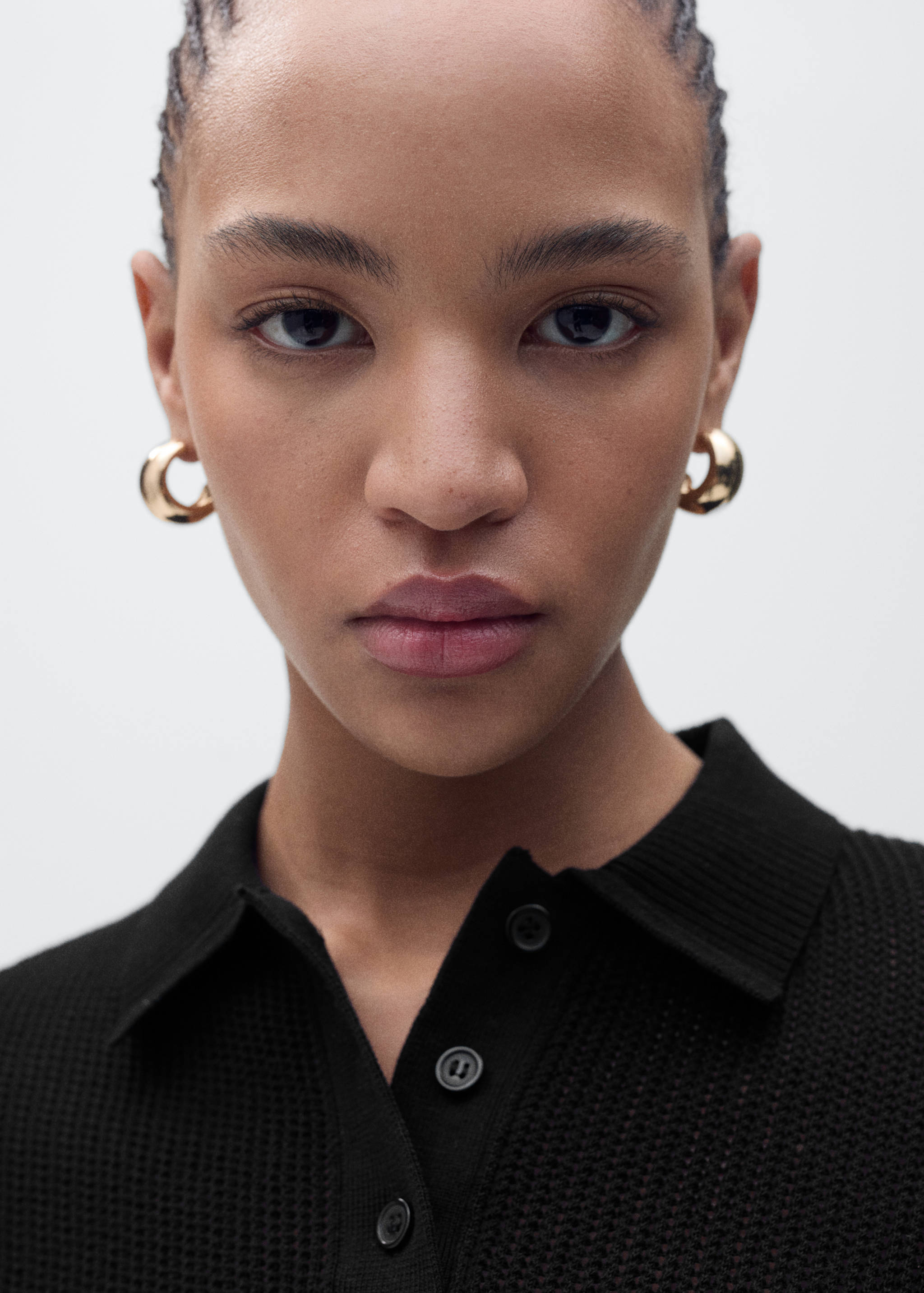 Lochstrickpullover mit Polo-Kragen - Detail des Artikels 1