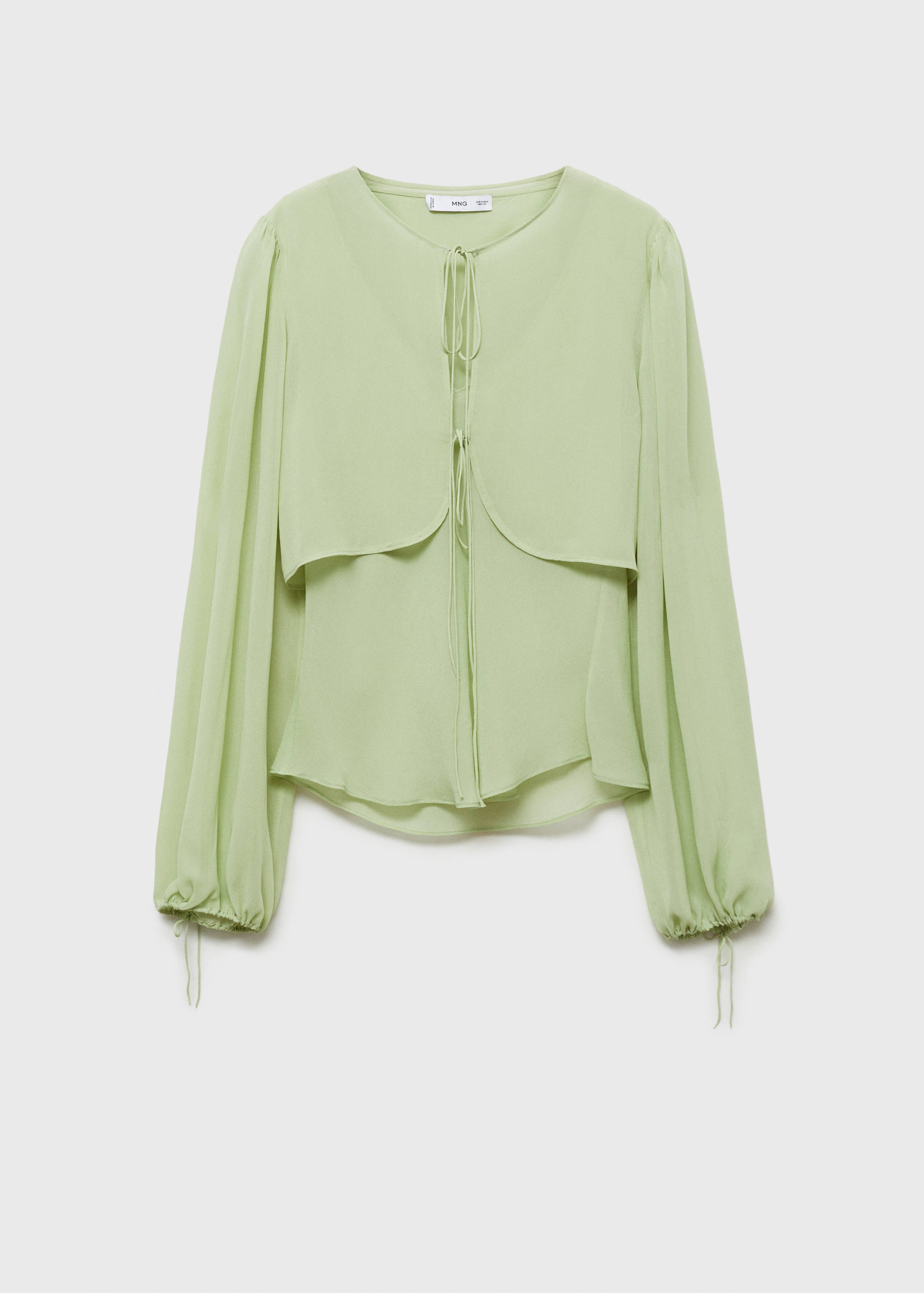 Combined blouse with bow detail - Article without model