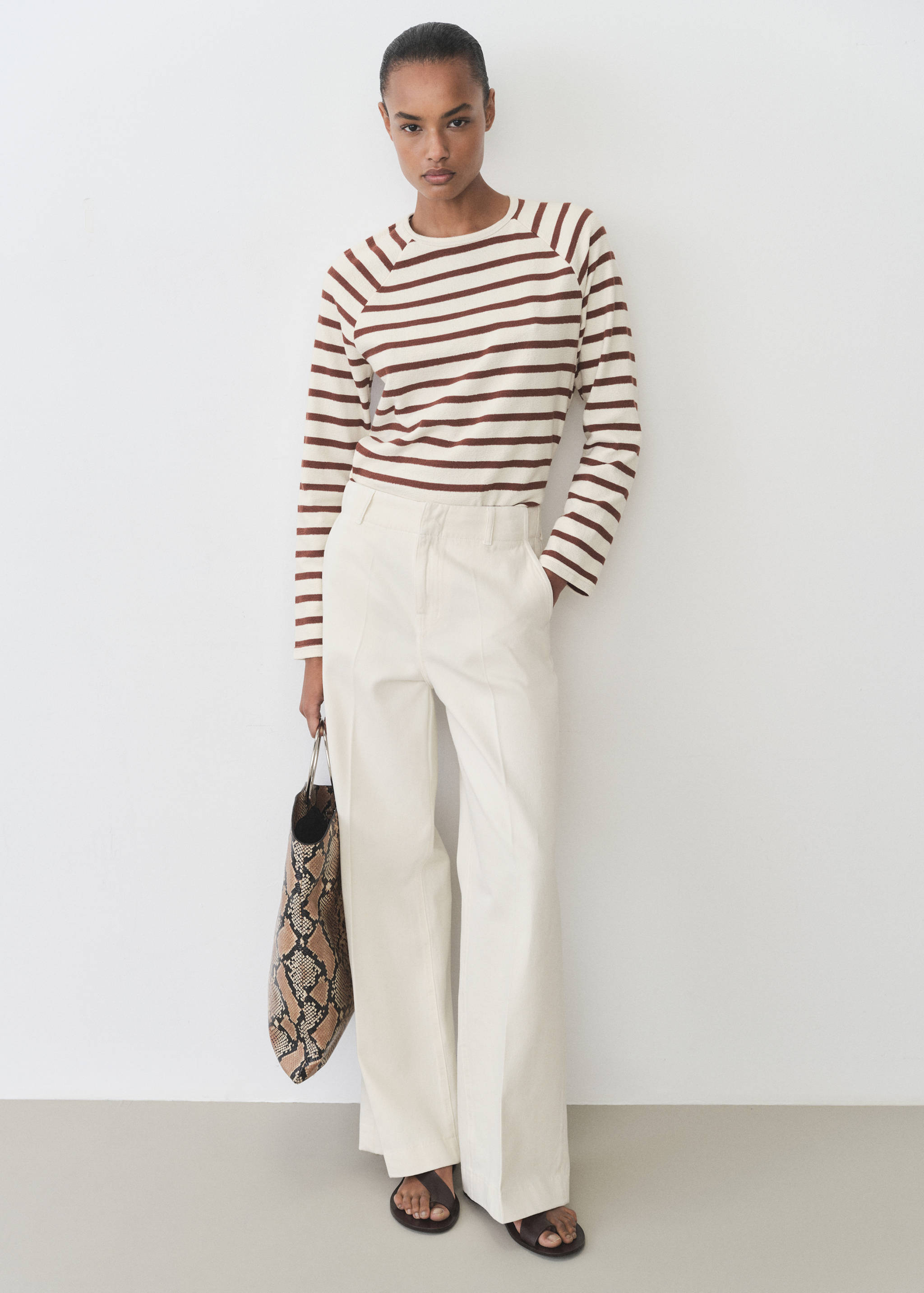 Dessuadora ratlles coll rodó - Pla general