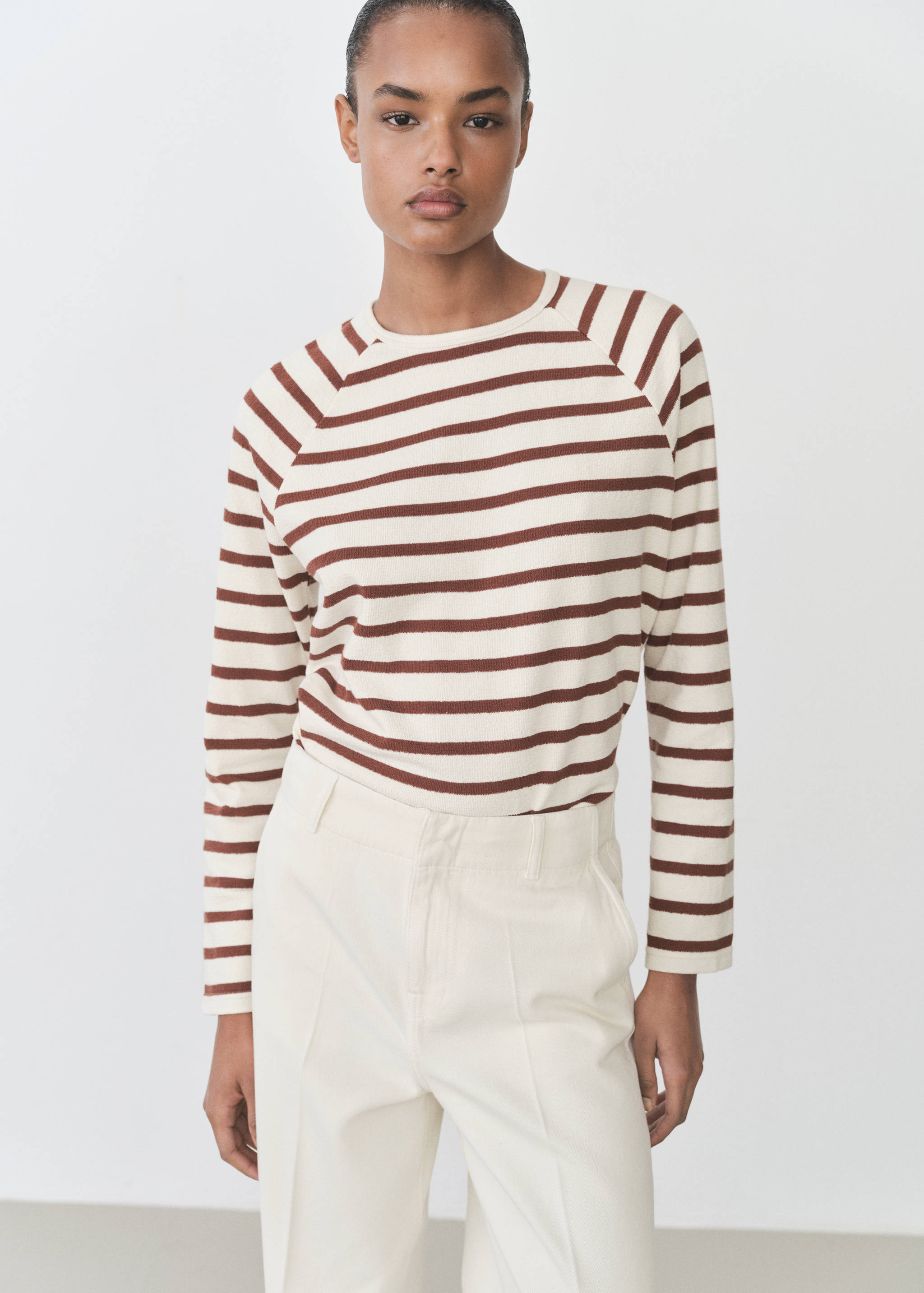 Dessuadora ratlles coll rodó - Pla mig