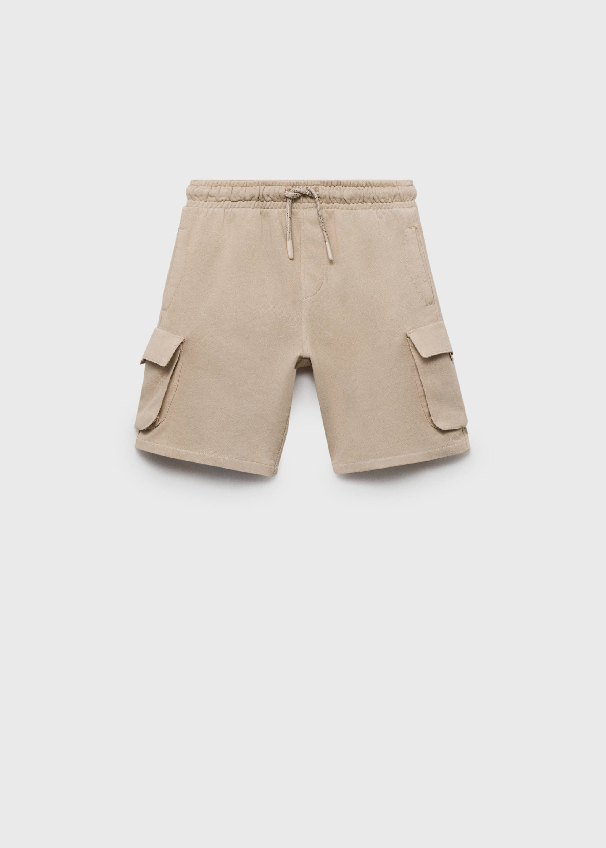 Drawstring cargo Bermuda shorts - Article without model