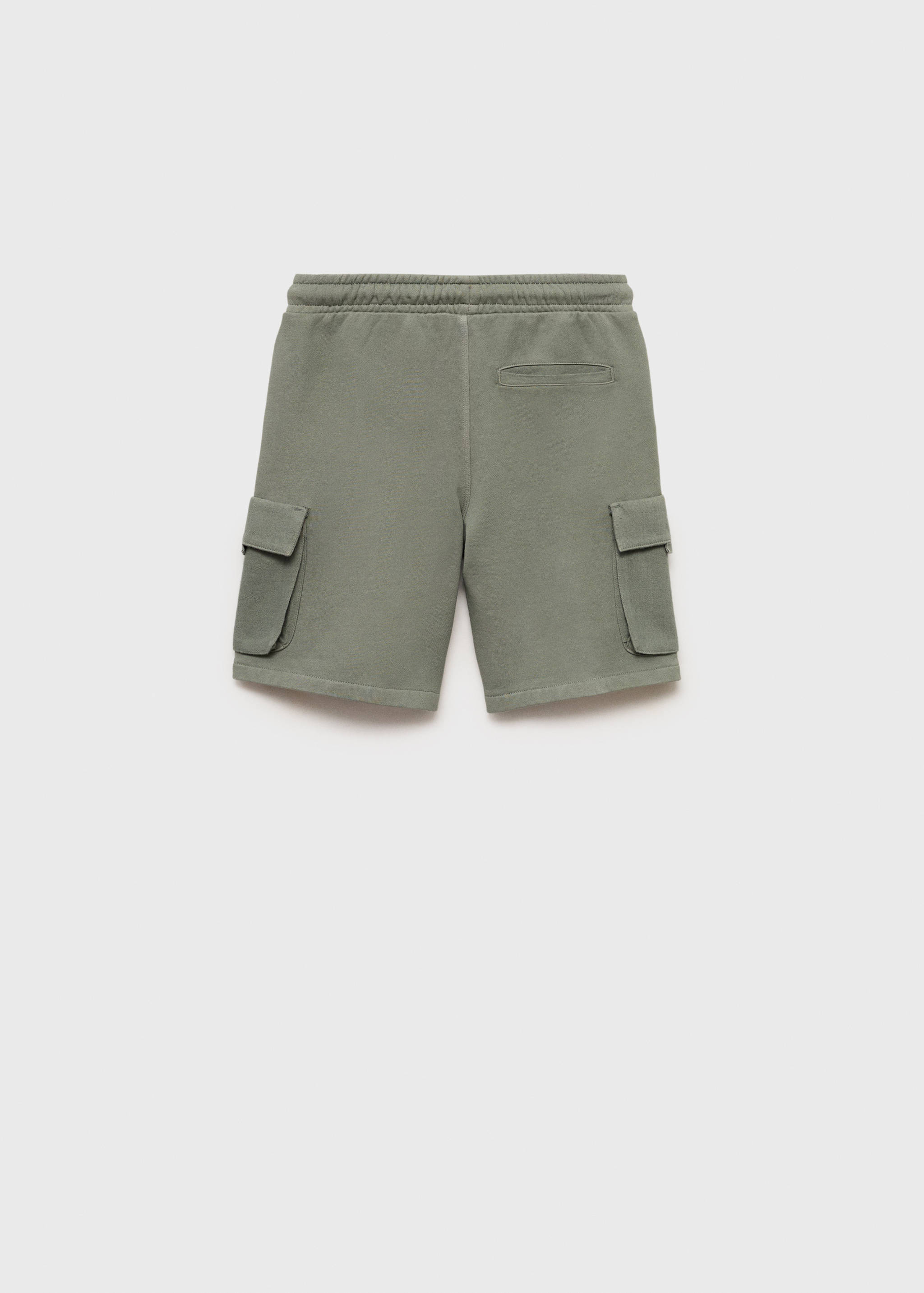 Drawstring cargo Bermuda shorts - Reverse of the article
