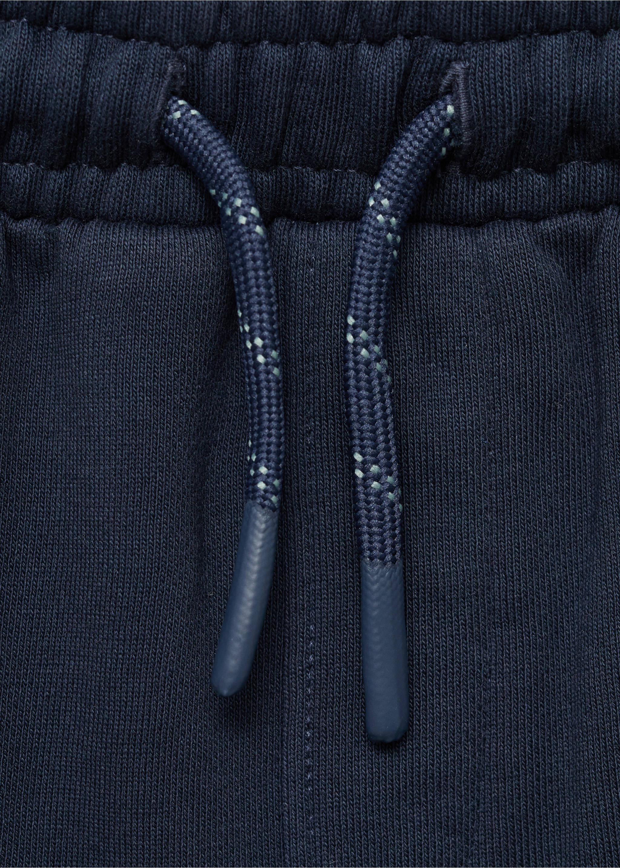 Drawstring cargo Bermuda shorts - Details of the article 8, Dark Navy. Ref: 87095754-00.