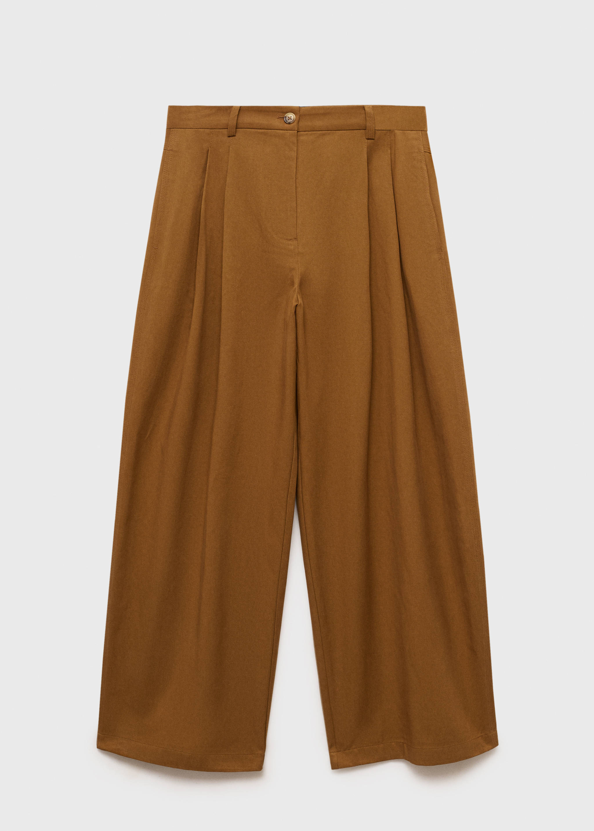 Pantaloni wideleg misto cotone e lyocell - Articolo senza modello